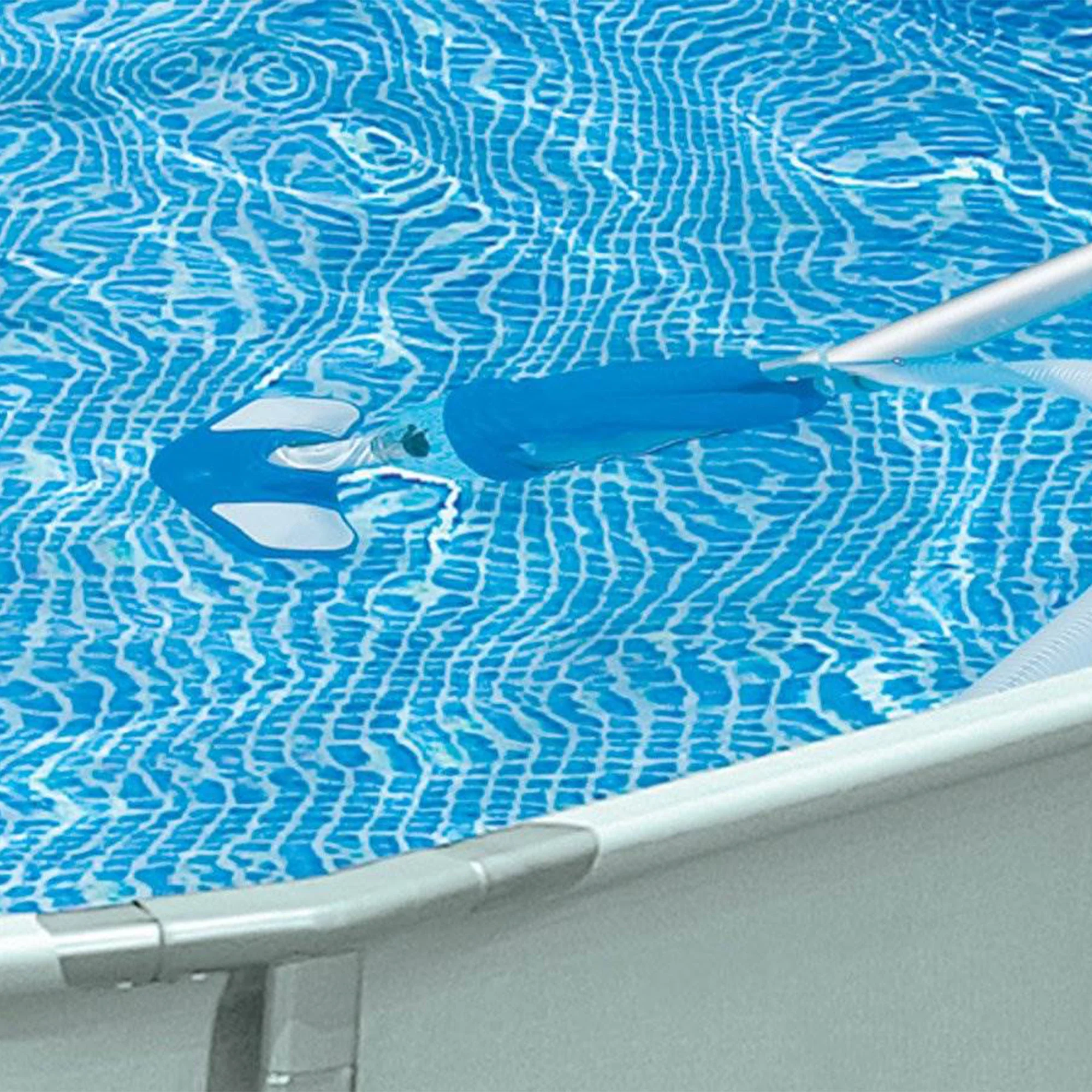 Intex Deluxe Maintenance Cleaning Kit & 12-Foot Round Frame Easy Set Pool Cover - Image 12