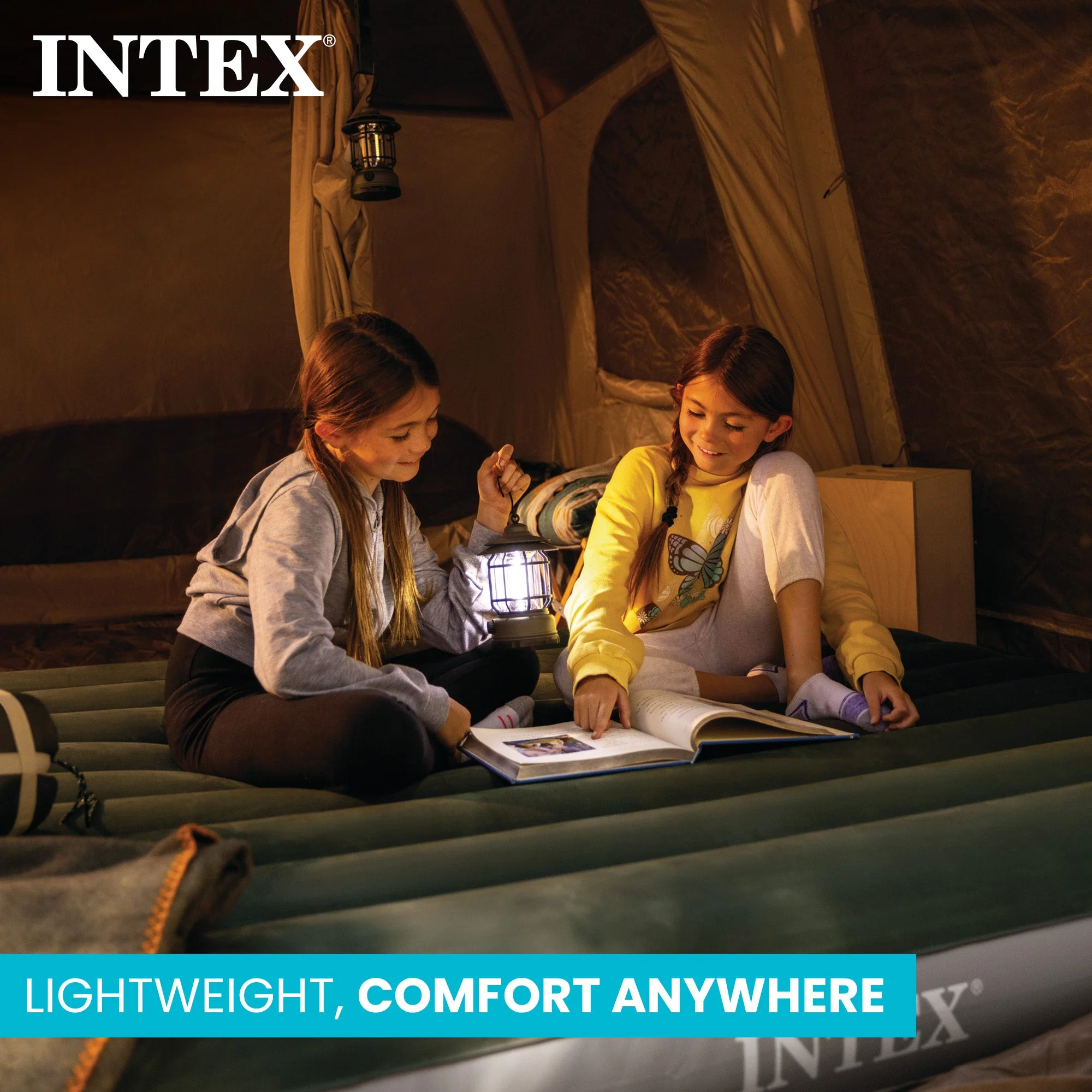 Intex Dura-Beam Standard Series Downy Airbed with Built-In Foot Pump, Full Size - Image 3