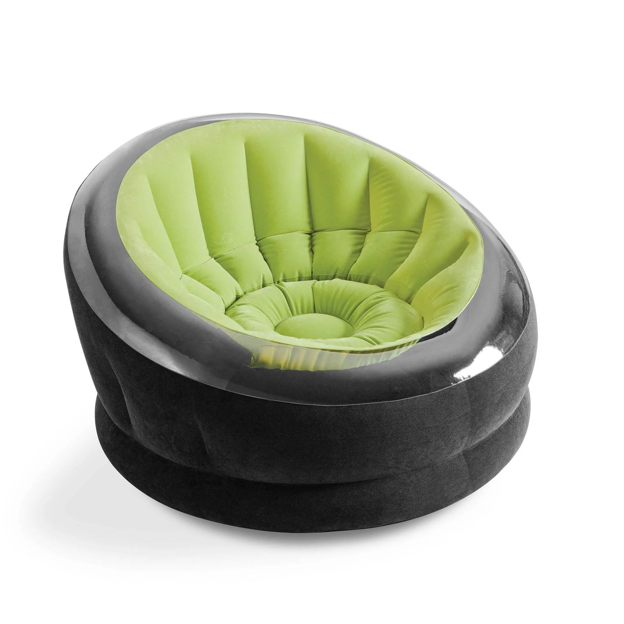 INTEX 68581EP Inflatable Empire Chair, Outdoor Air Lounger with Plush Surface and Portable Design, Comfy Seating for Camping and Travel, Green - Image 4