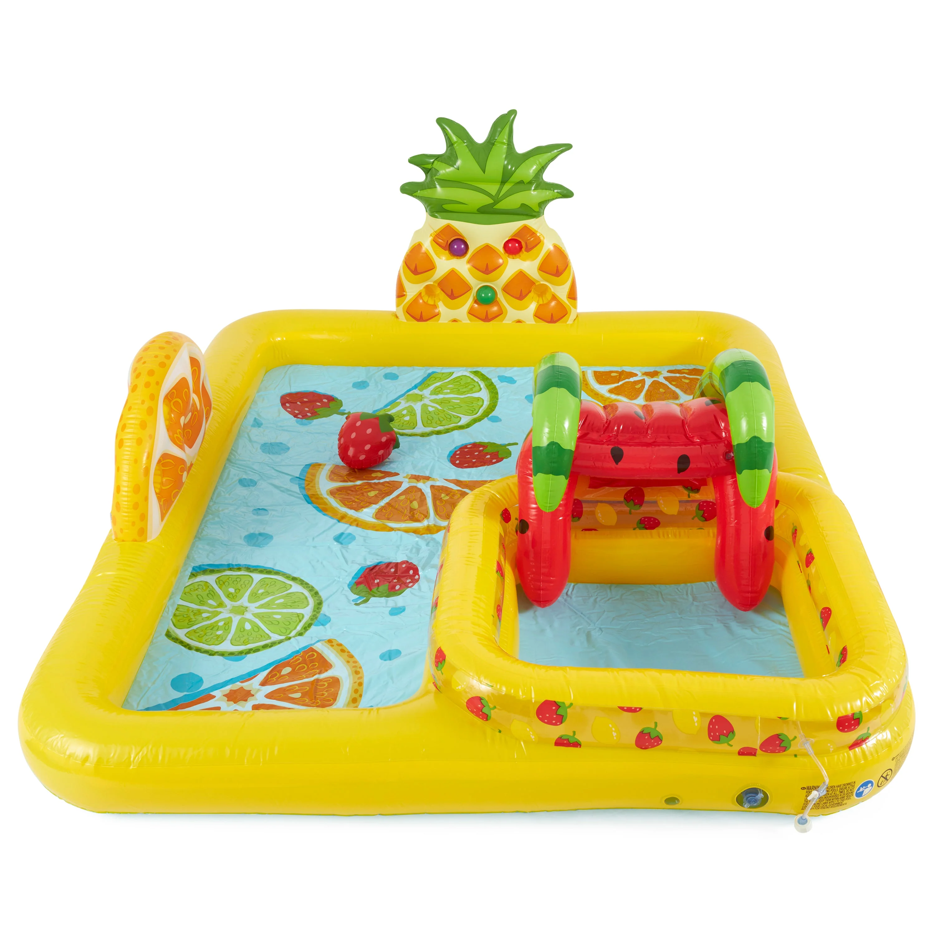 Intex Fun 'N Fruity Outdoor Inflatable Kiddie Pool Play Center with Water Slide - Image 5