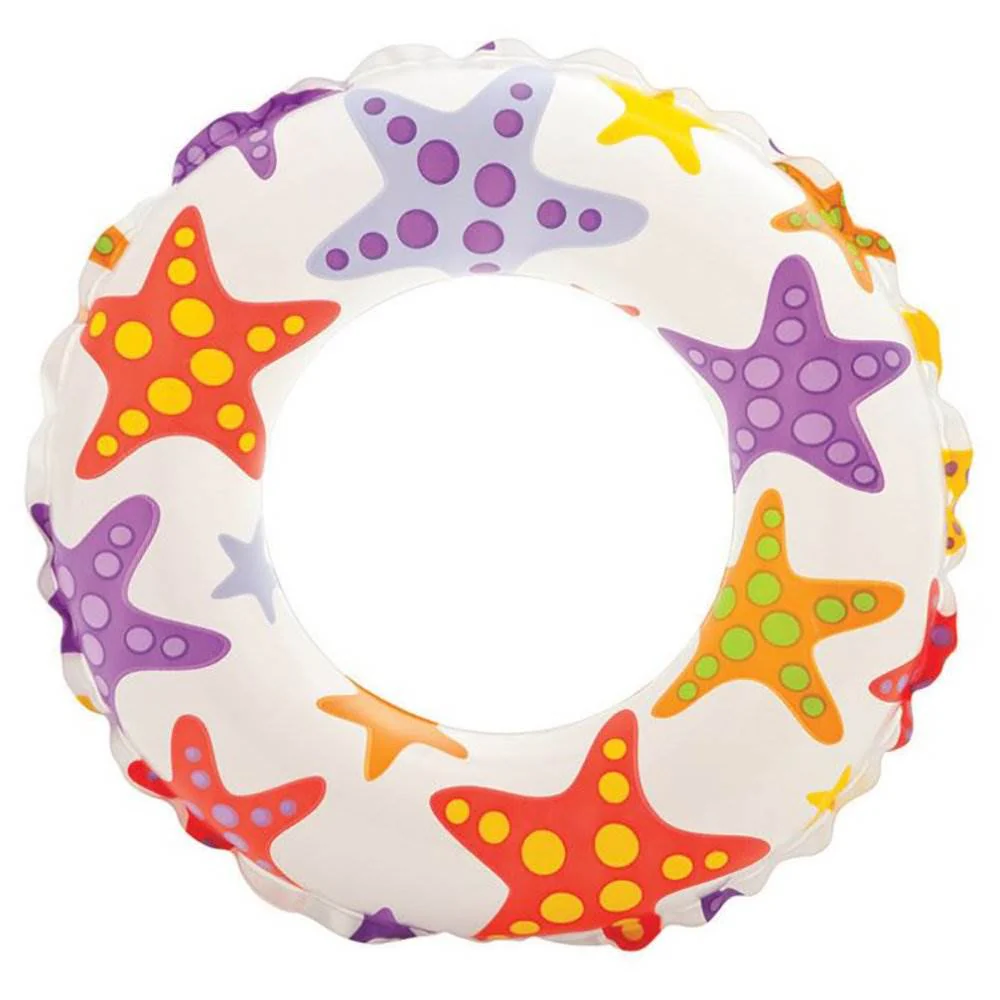Intex Inflatable 20-Inch Lively Ocean Friends Print Kids Tube Swim Ring