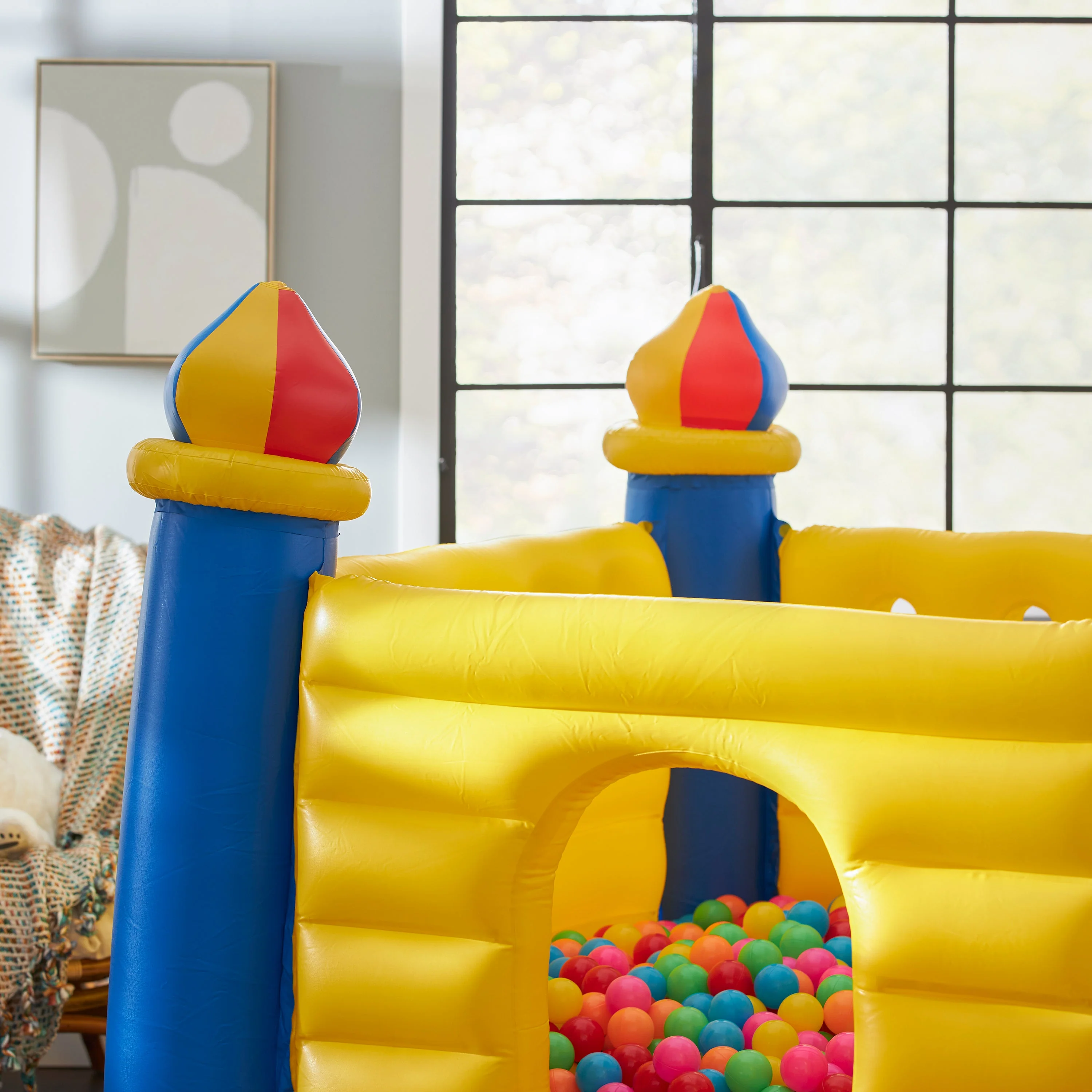 Intex Inflatable Colorful Jump-O-Lene Kids Castle Bouncer for Ages 3-6 | 48259EP - Image 11