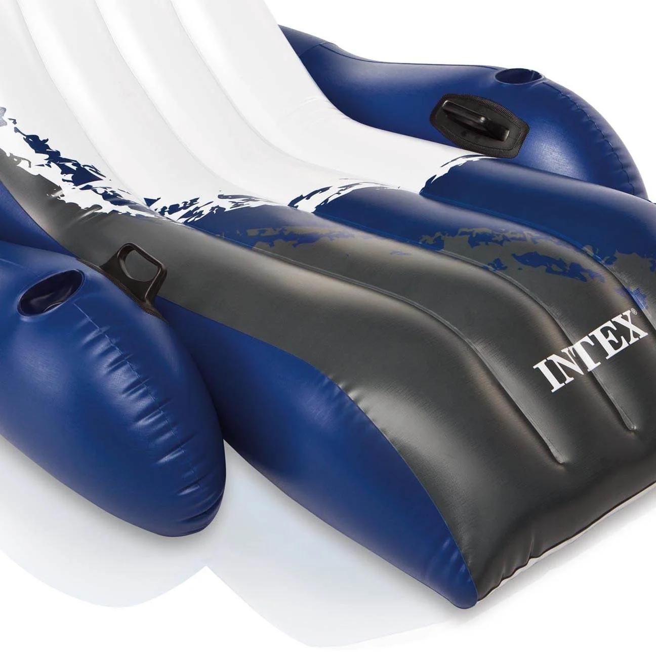 Intex Inflatable Floating Lounge Pool Recliner Chair with Cup Holders (4 Pack) - Image 5