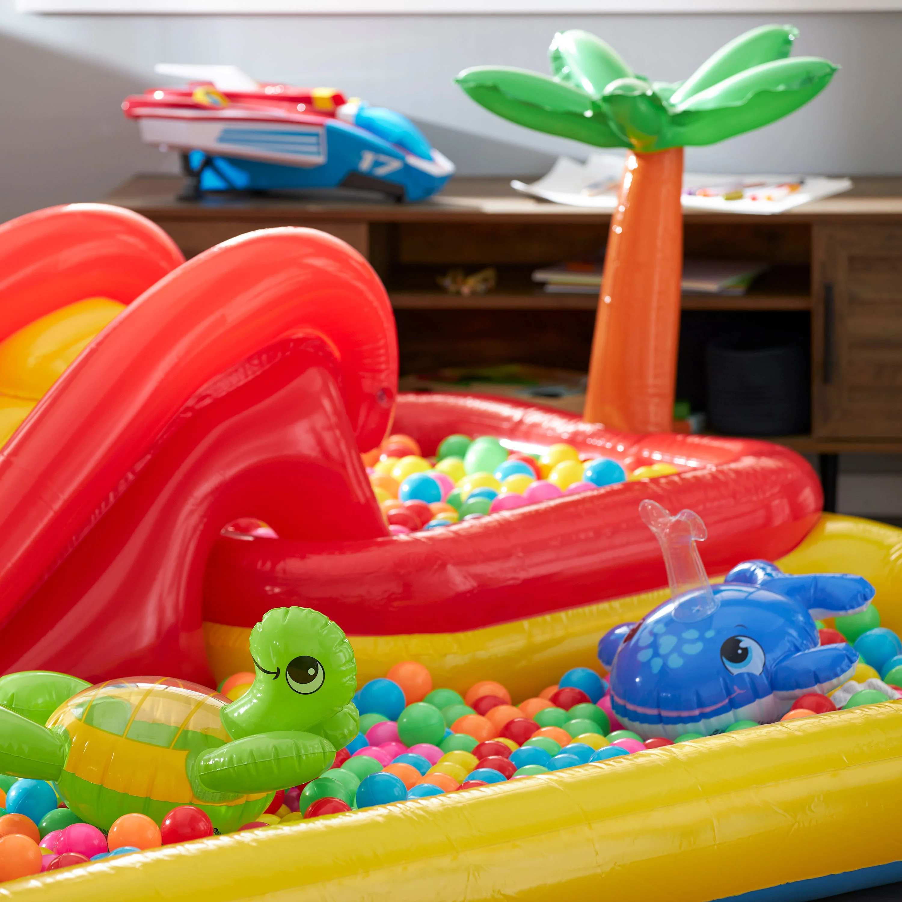 Intex Inflatable Ocean Play Center Pool with Multi-Colored Fun Ballz, 100 Pack - Image 10