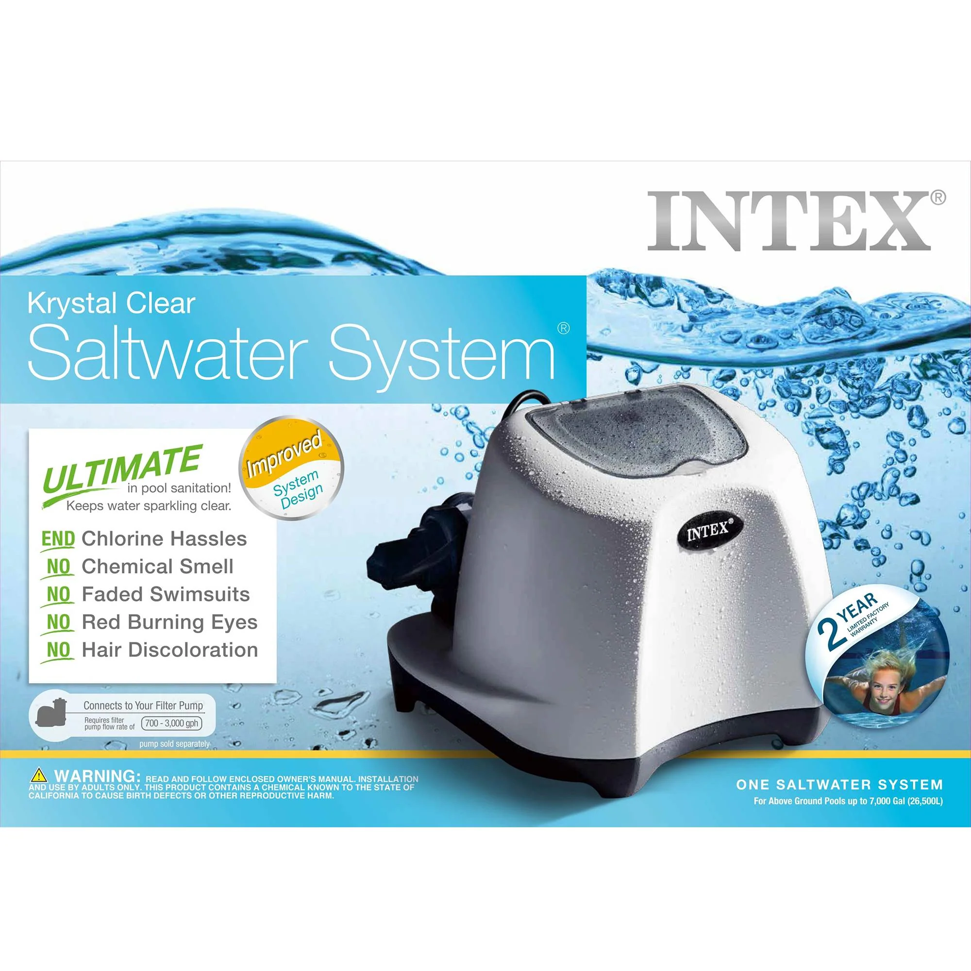 Intex Krystal Clear Saltwater System for Above Ground Swimming Pools, 2 Pack - Image 6