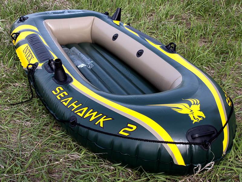 Intex Seahawk 2 Inflatable Boat Set With Oars And Air Pump | 68347EP - Image 8