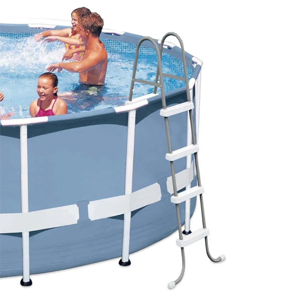 Intex Steel Frame Above Ground Pool Ladder & Intex 15 Ft Above Ground Pool Cover - Image 5