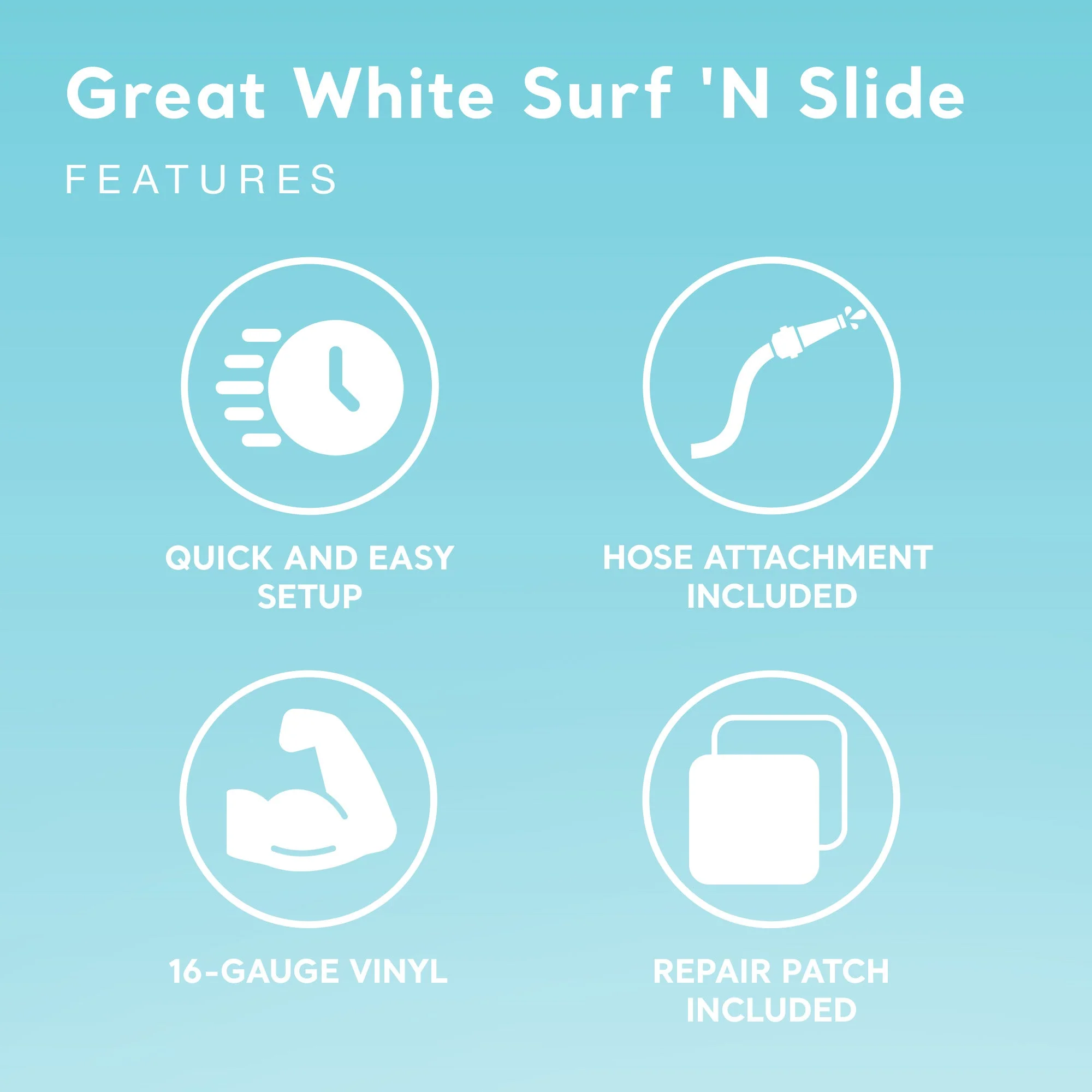 Intex Surf 'N Slide Inflatable Kid Outdoor Splash Water Slide with 2 Surf Riders - Image 5