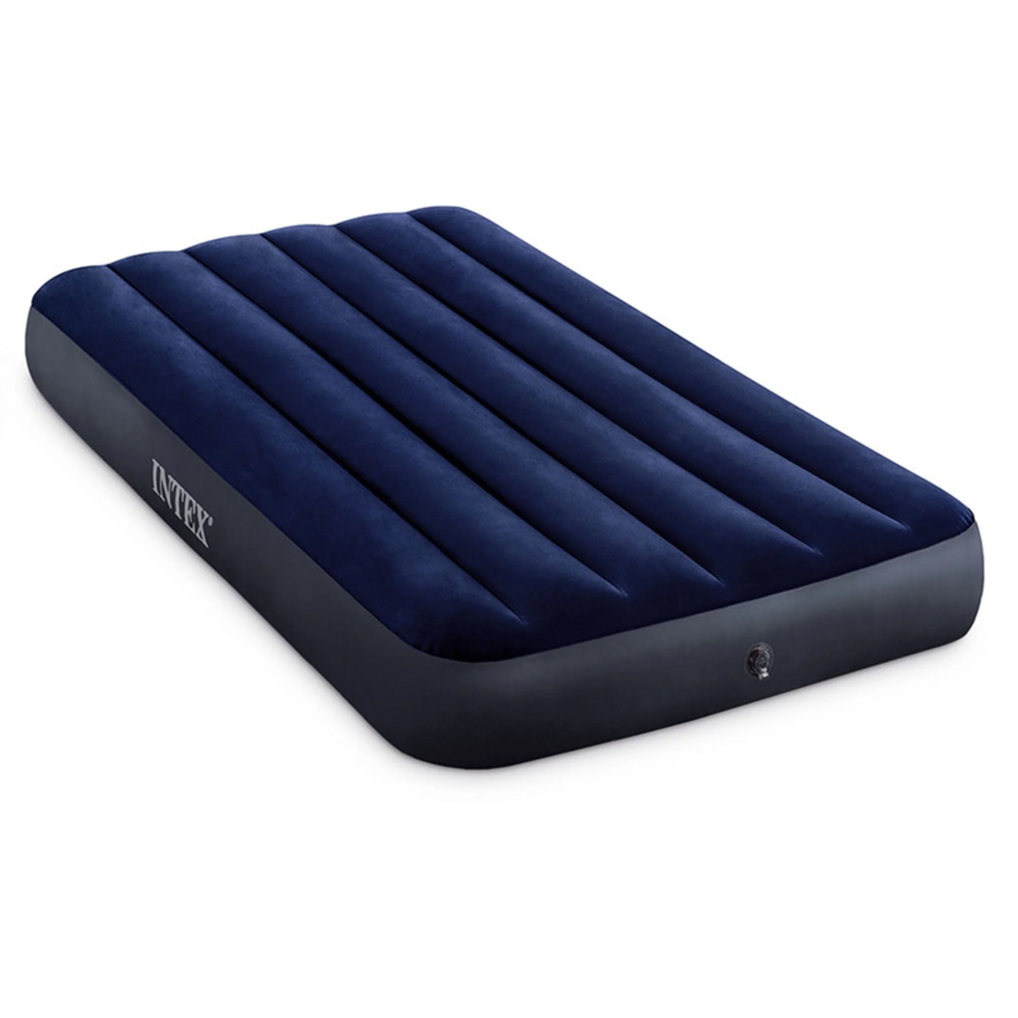 Intex Twin Size Downy Air Mattress Bed with Dura-Beam Technology, 4 Pack, Blue - Image 2