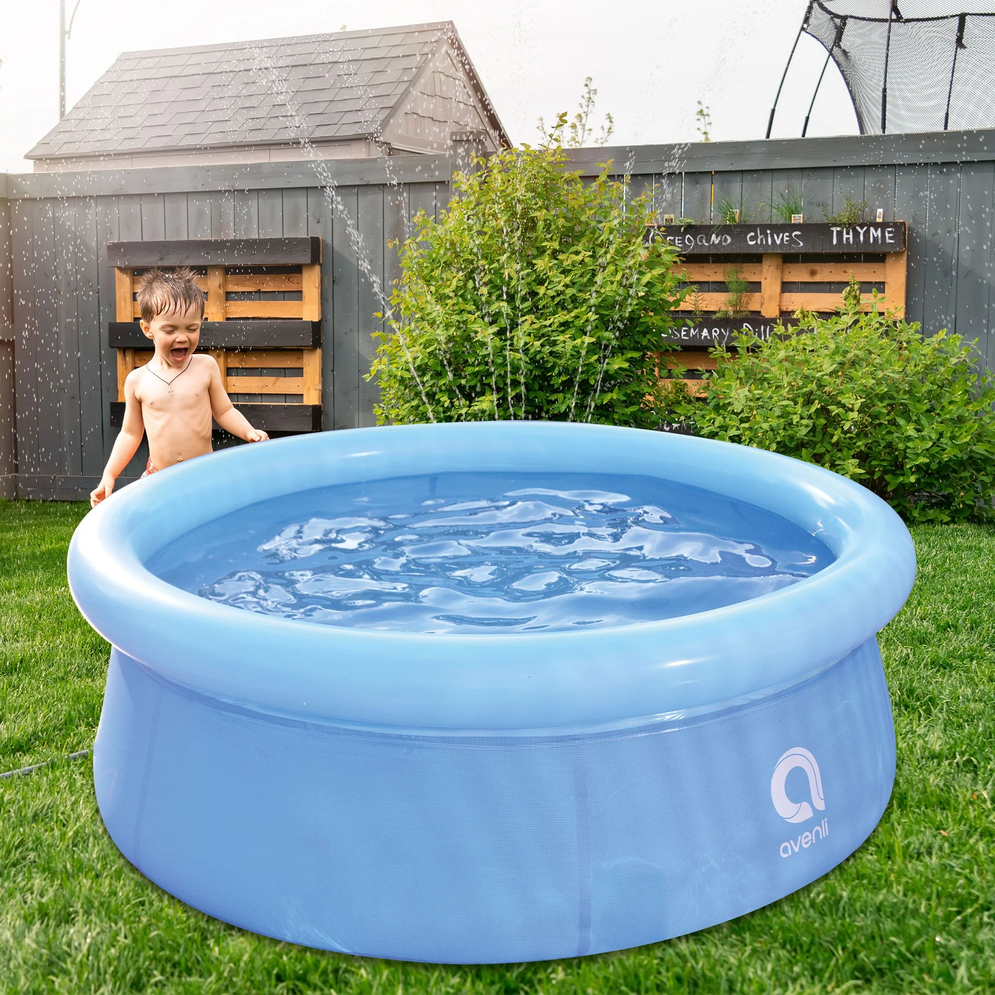 JLeisure 5.5' x 20" Prompt Set Inflatable Outdoor Above Ground Kid Swimming Pool - Image 5