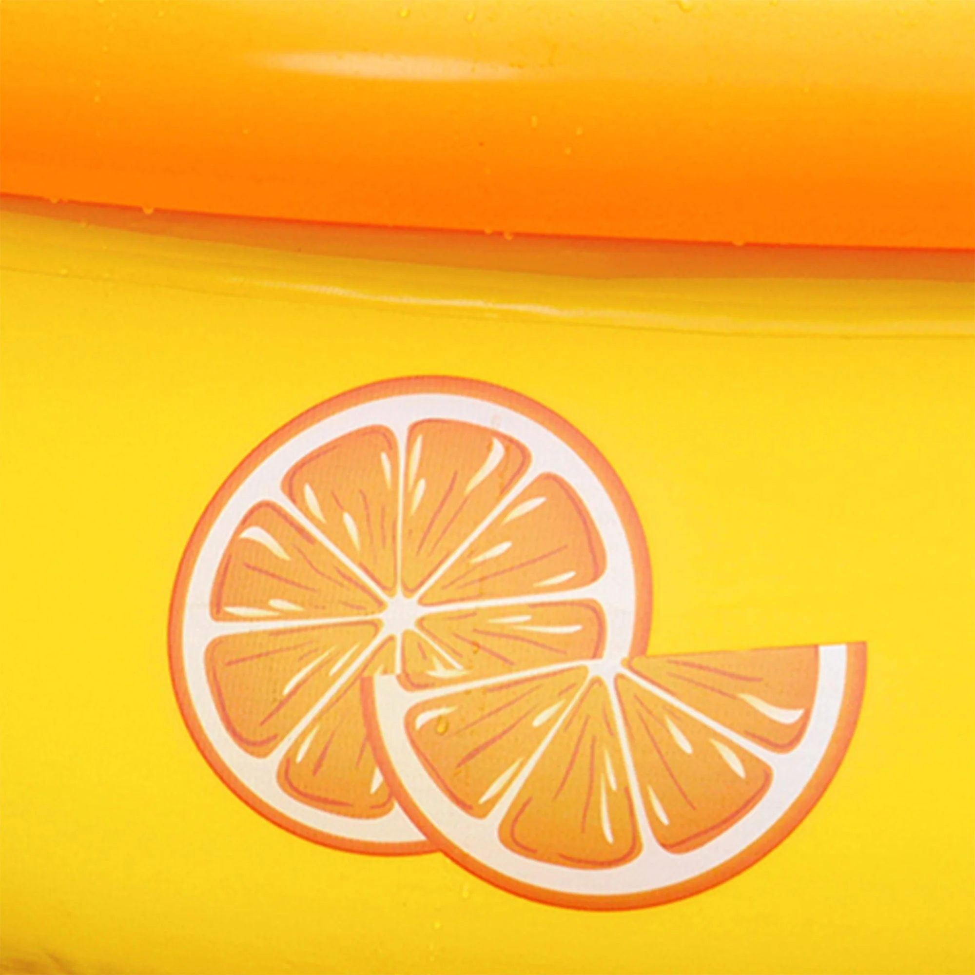 JLeisure 5' x 16.5" 3D Inflatable Outdoor Backyard Kiddie Pool, 6 Pack, Orange - Image 6