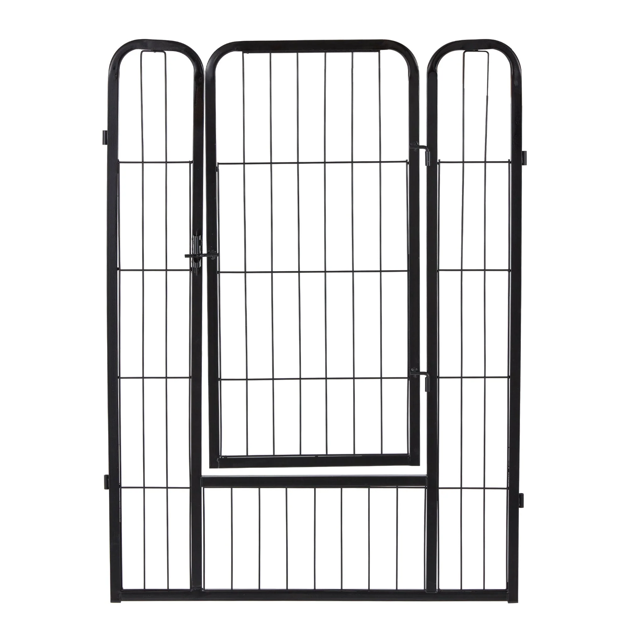 JOMEED Indoor and Outdoor 8-Panel, 32-Inch High Dog Pet Playpen with Door, Black - Image 5