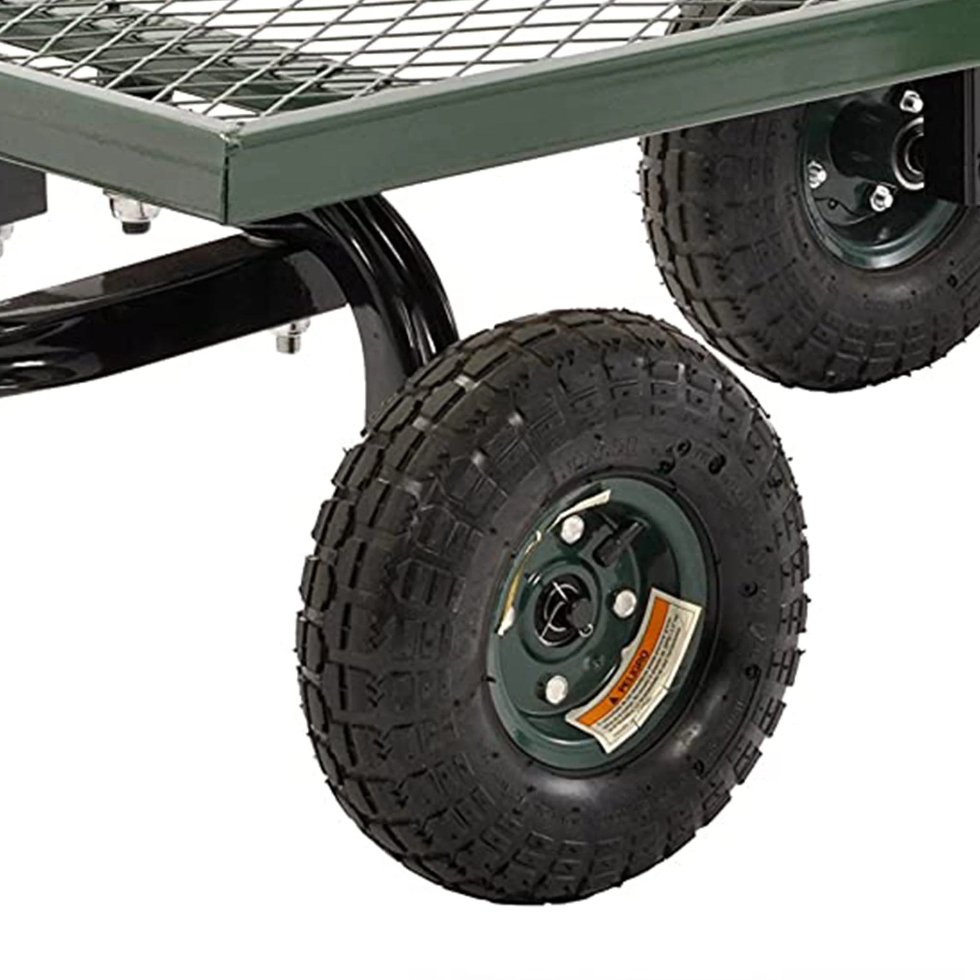 Juggernaut Carts GW3820-GR Steel Outdoor Utility Garden Wagon, Green Finish - Image 3