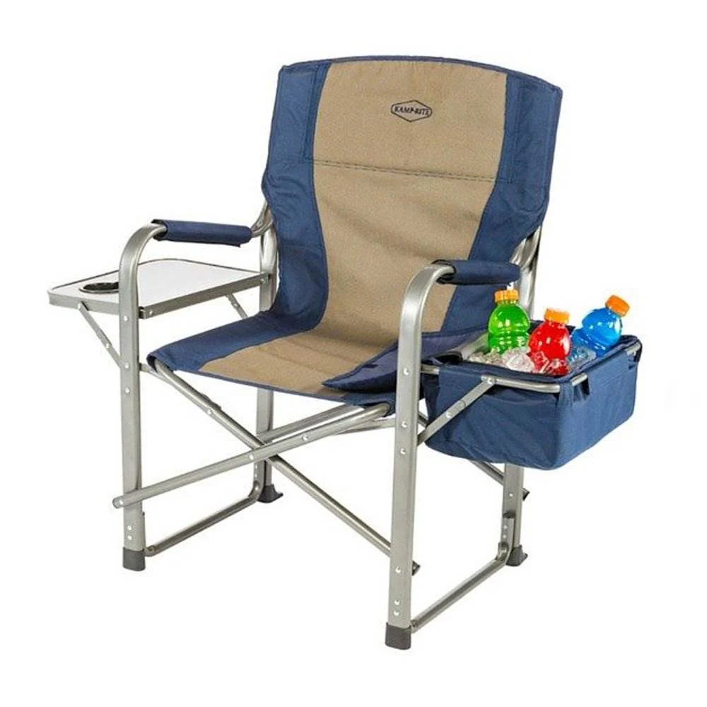 Kamp-Rite Camp Folding Director's Chair with Side Table & Cooler (4 Pack) - Image 2
