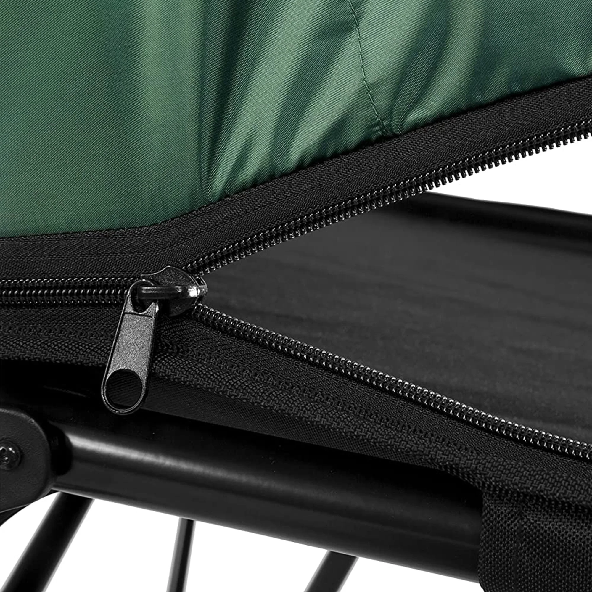 Kamp-Rite Extra Large Compact Quick Setup 1 Person Tent Cot, Chair & Tent, Green - Image 8