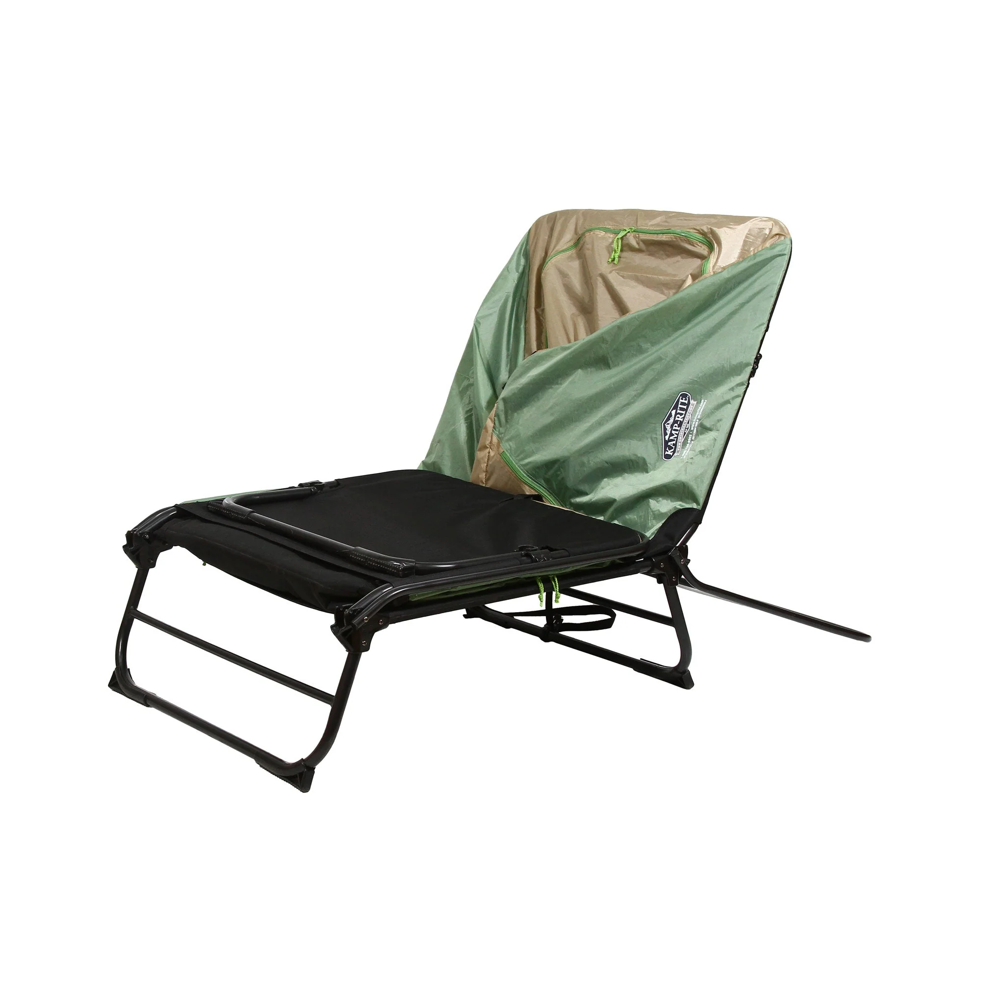 Kamp-Rite Oversize Portable Versatile Cot, Chair, & Tent, Green/Tan (2 Pack) - Image 8