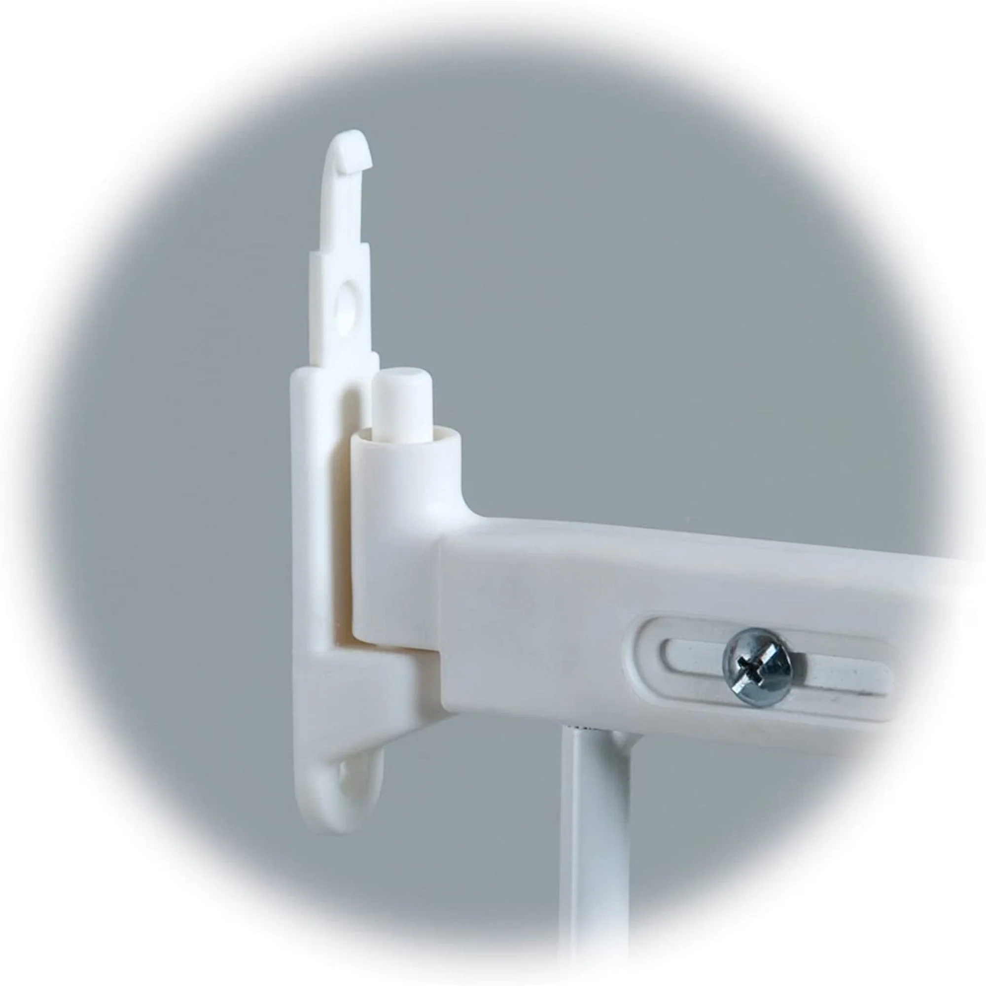 KidCo Angle Mount Safeway Stair Top Quick Release Baby Gate, 42.5x30.5 In, White - Image 5