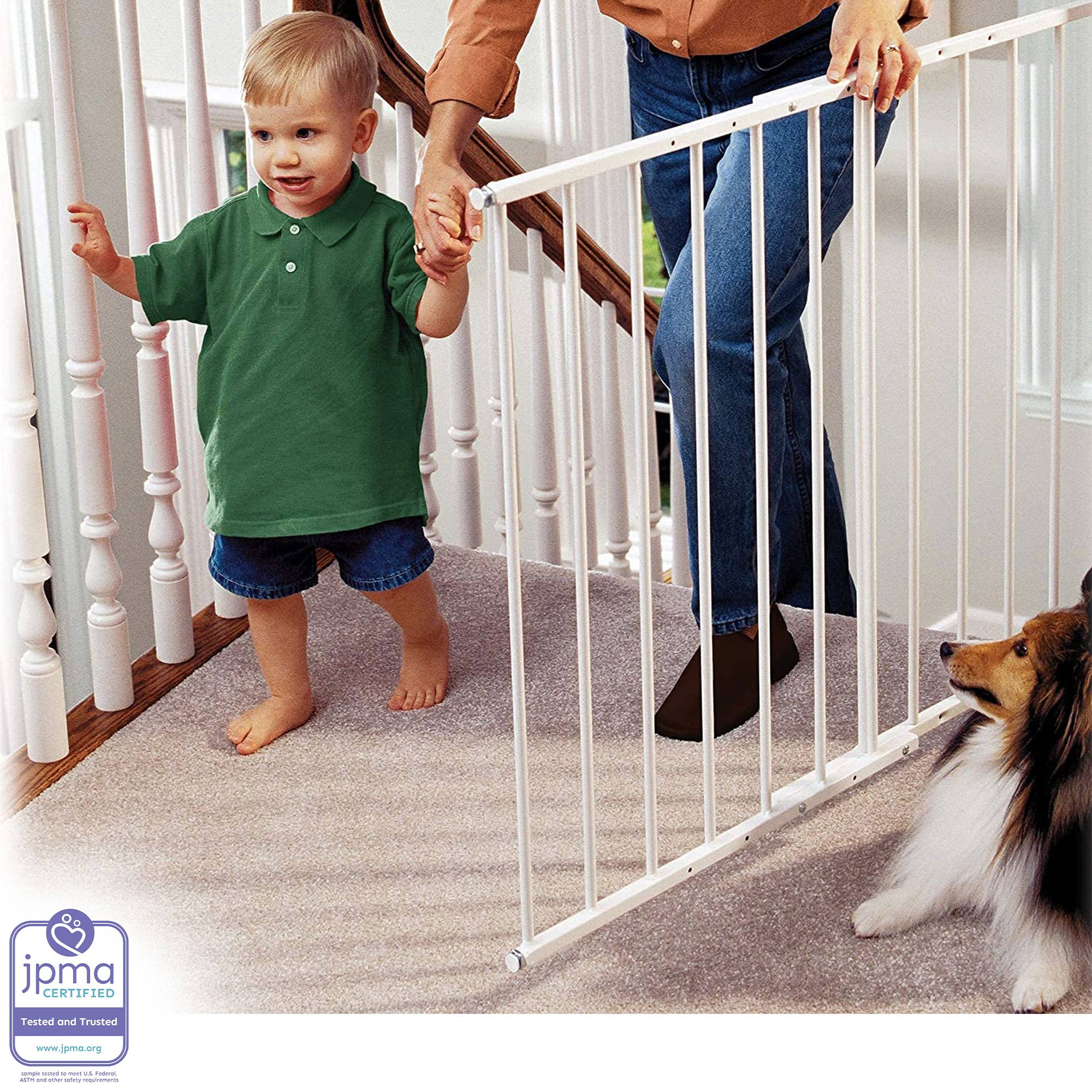 KidCo Safeway Top of Stairs Quick Release Baby Gate for Protection (2 Pack) - Image 7