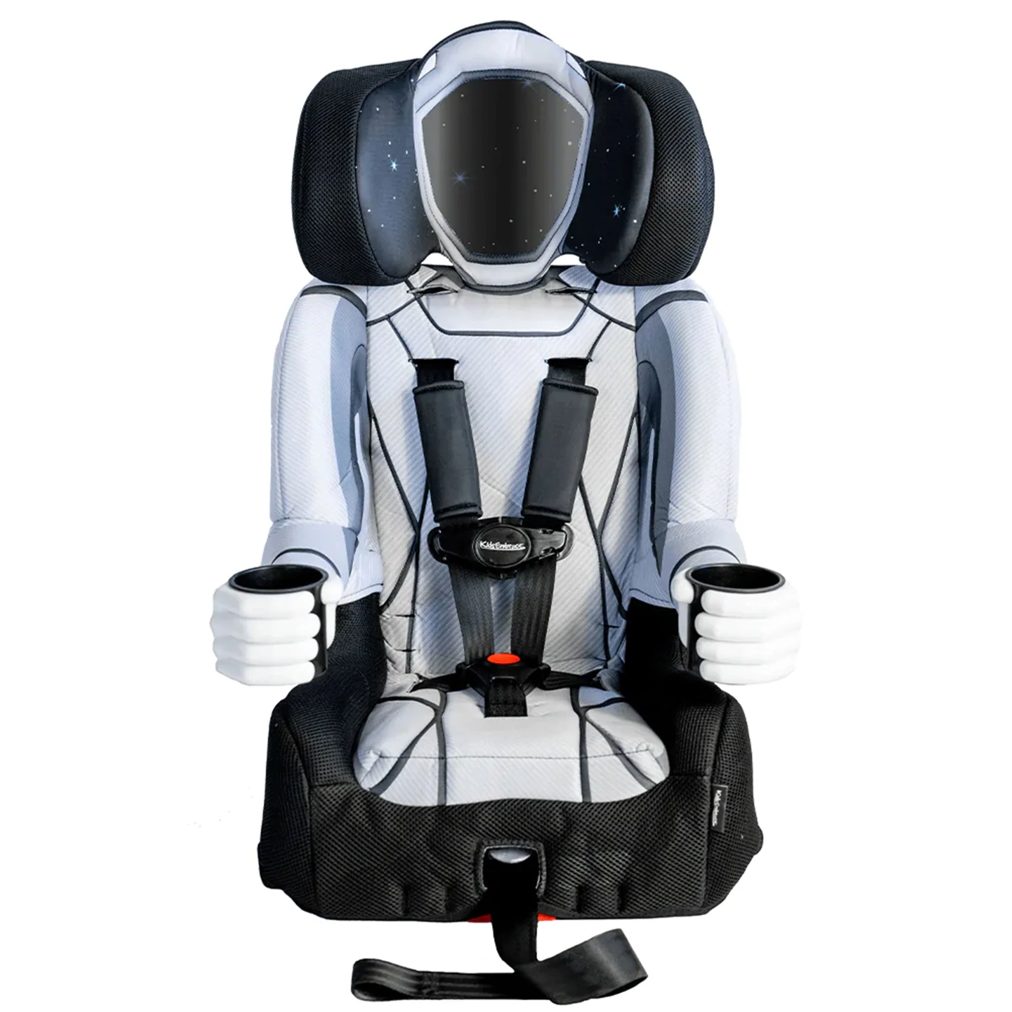 KidsEmbrace 2-in-1 Convertible 5 Point Harness Booster Car Belt Seat, Astronaut