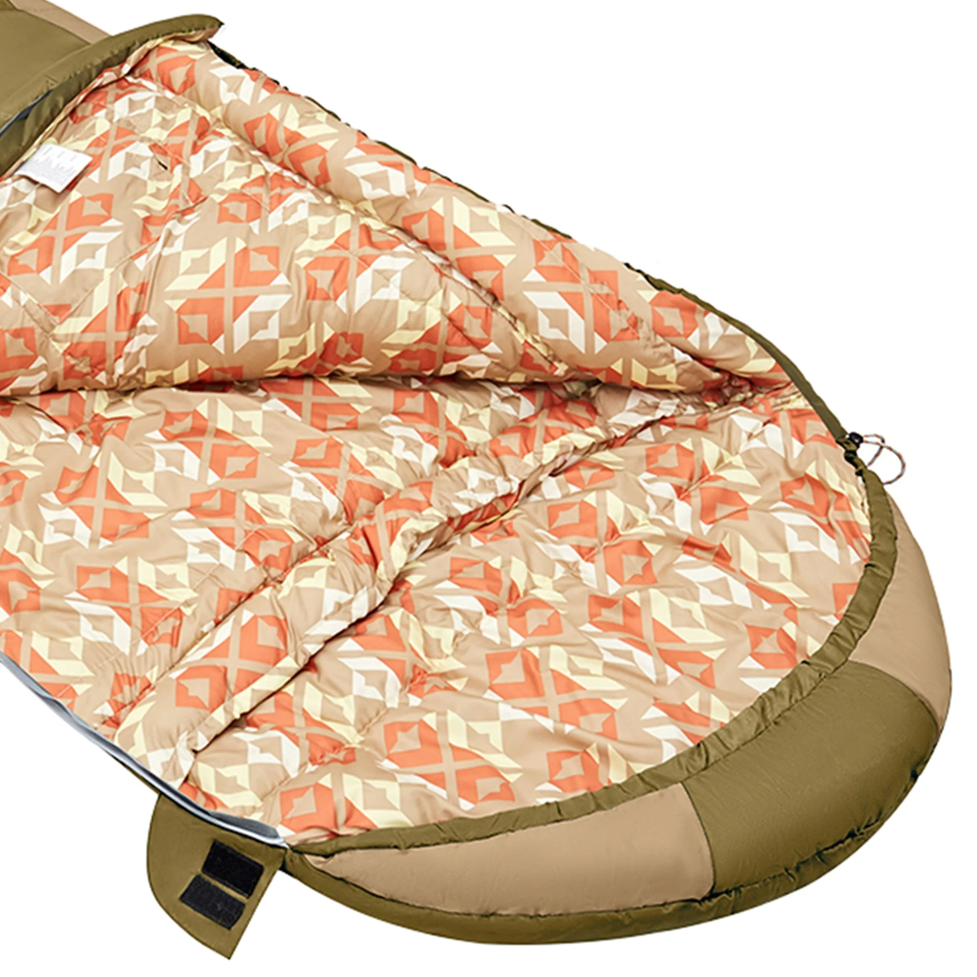 KingCamp Ultralight Warm 3 Season Sleeping Bag w/Compact Compression Sack, Olive - Image 5