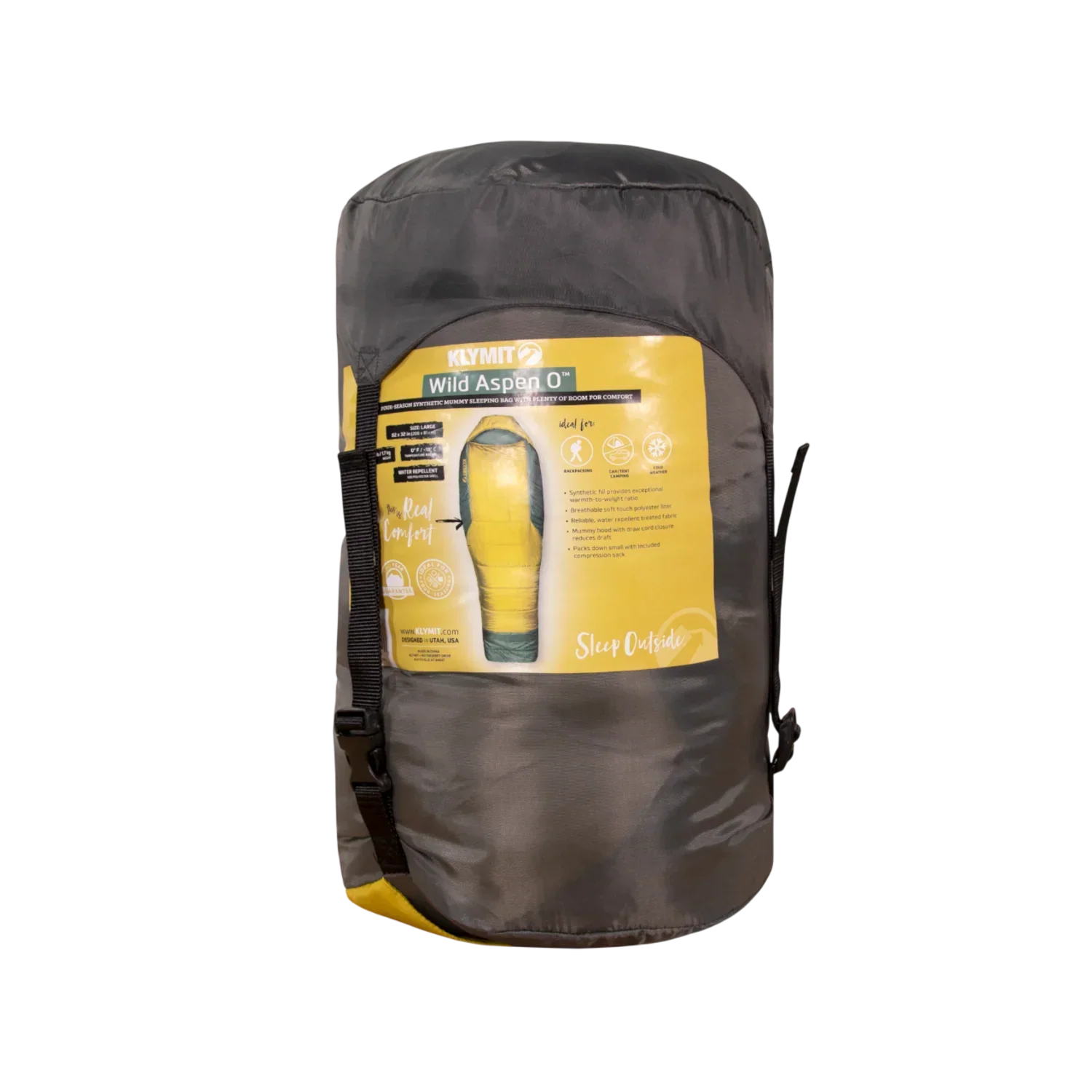 Klymit Wild Aspen 0 Large Sleeping Bag - Warm Olive - Image 2