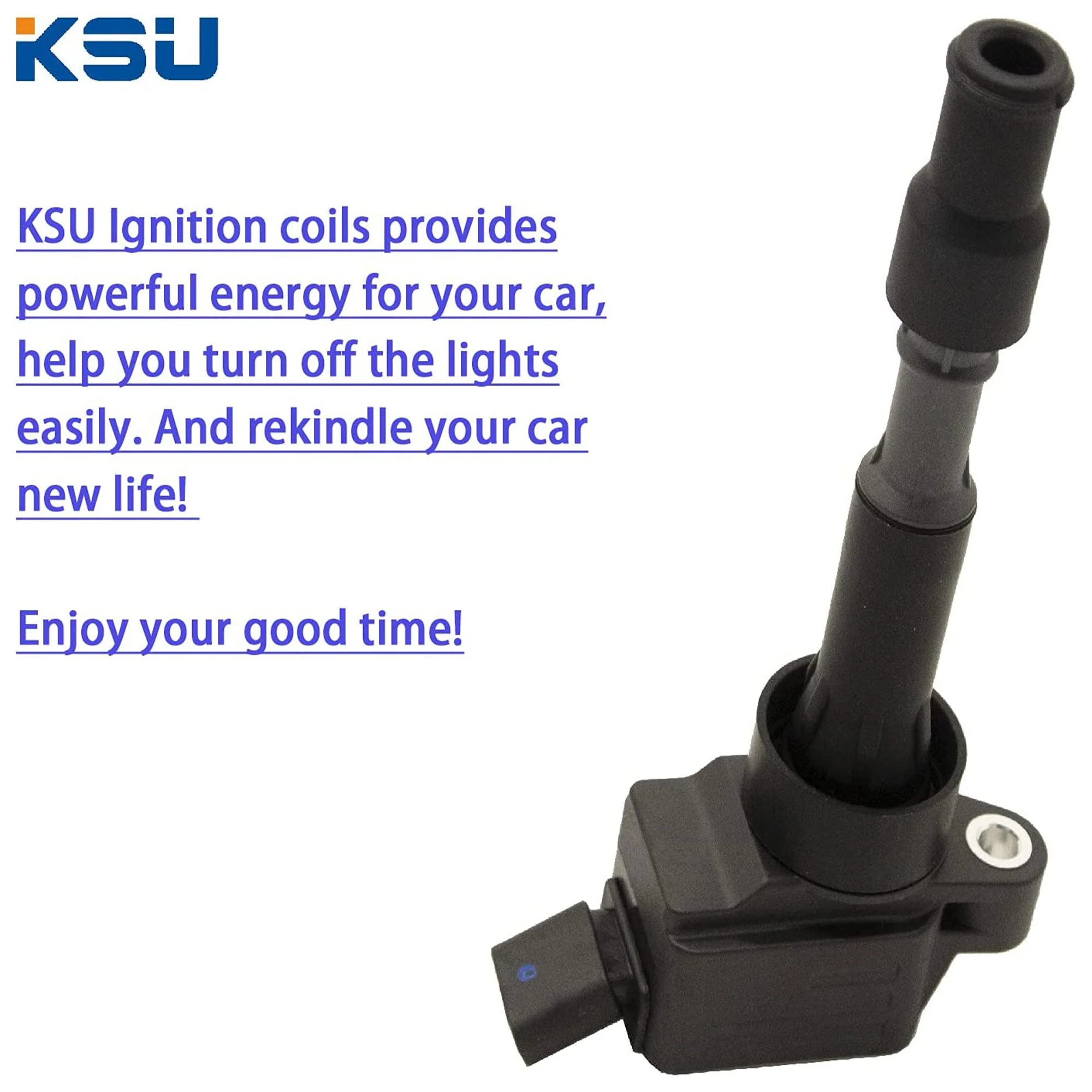 KSU 09-316A Premium Replacement Copper Wire Ignition Coils, Compatible with Selected Hyundai and Kia Models for Mechanics and Auto Enthusiasts (4 Pack) - Image 2