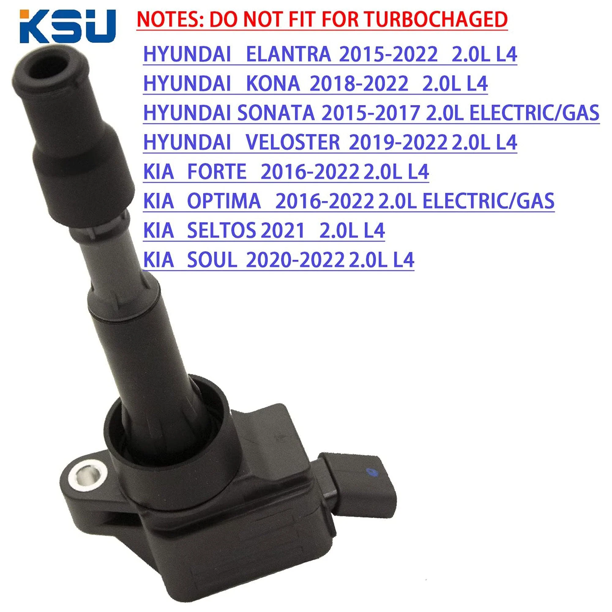 KSU 09-316A Premium Replacement Copper Wire Ignition Coils, Compatible with Selected Hyundai and Kia Models for Mechanics and Auto Enthusiasts (4 Pack) - Image 5