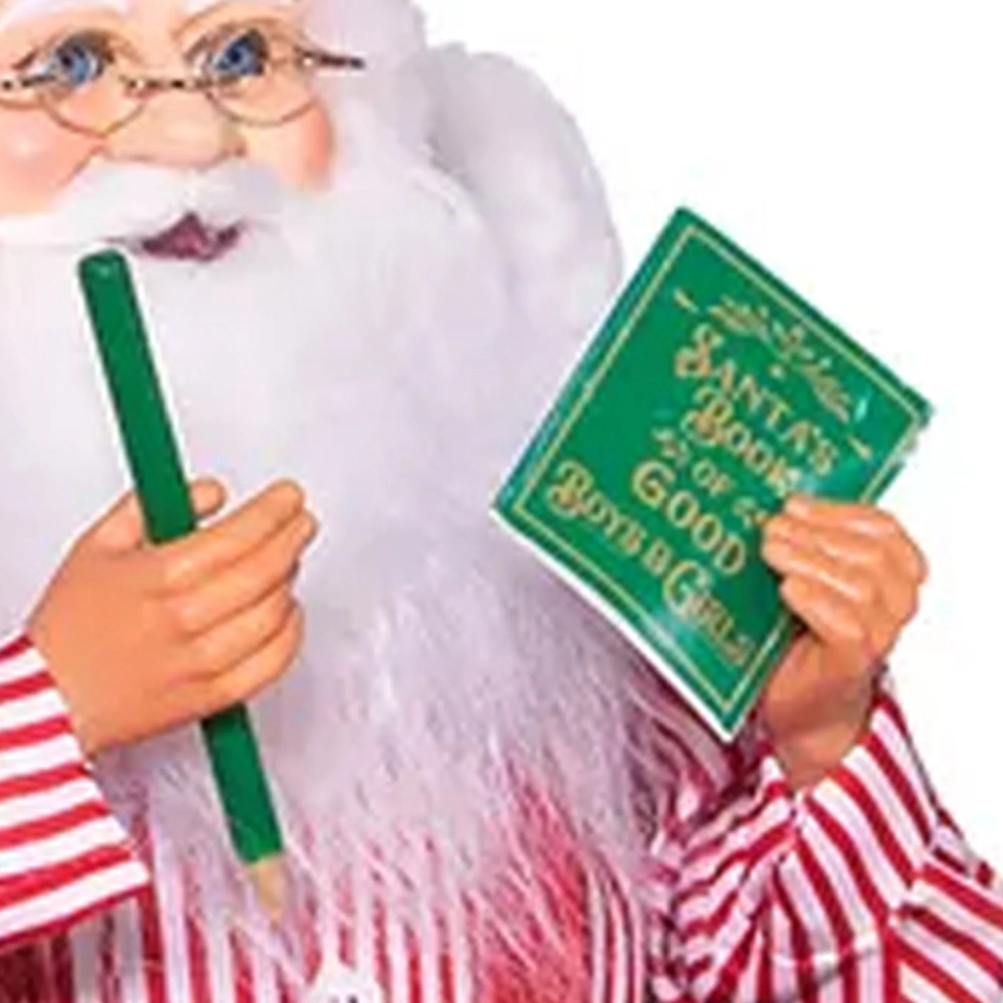Kurt Adler 18 Inch Kringle Claus Sitting in Chair with Bag of Gifts, Multicolor - Image 7