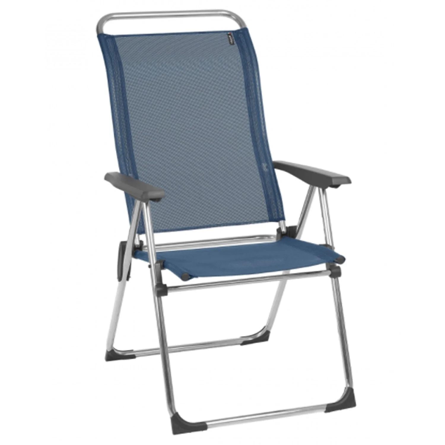 Lafuma Alu Cham Folding Camping Patio Mesh Sling Chair, Ocean Blue (Set of 4) - Image 3