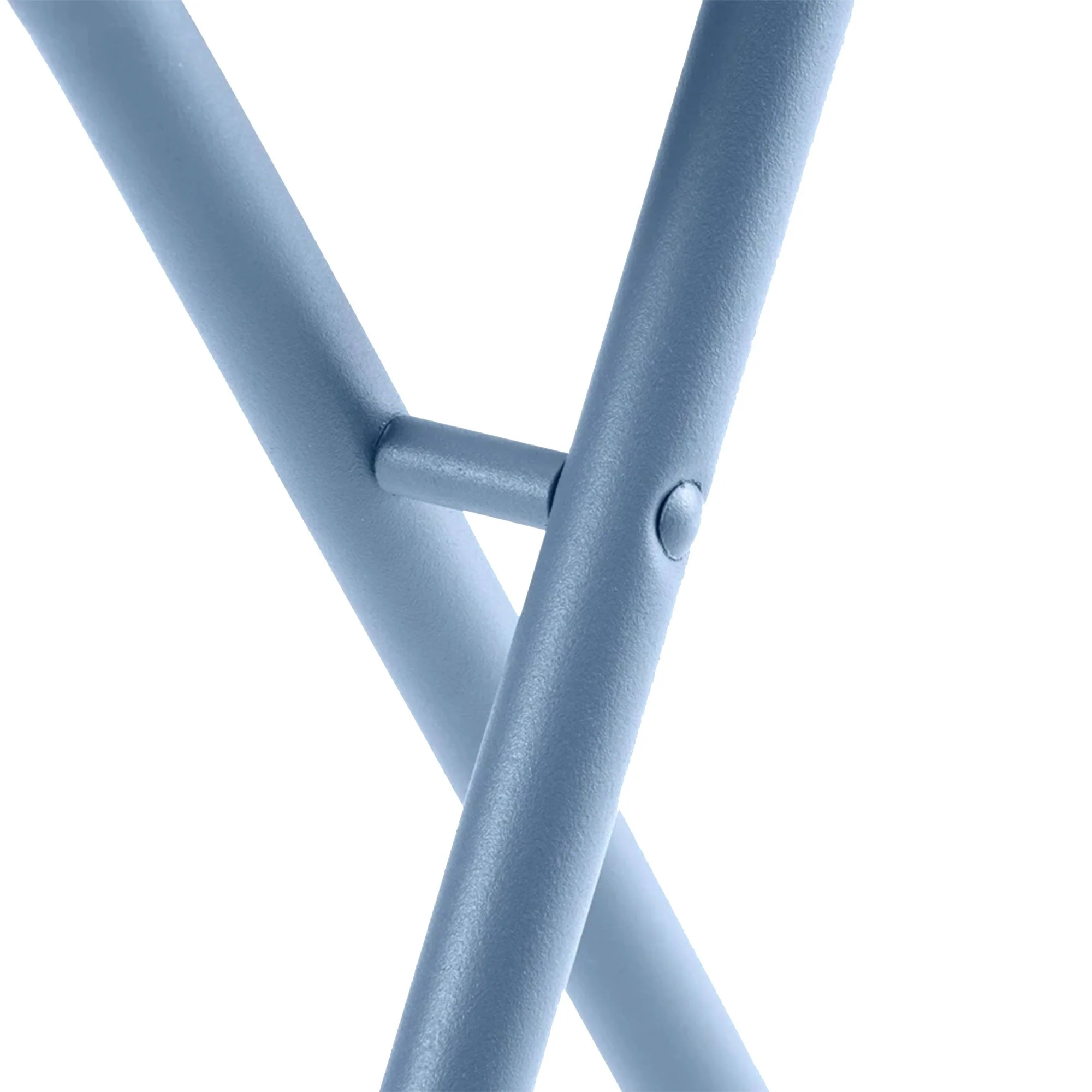 Lafuma Balcony II Colorblock Steel Folding Patio Chair, Ciel Sky Blue, Set of 2 - Image 6