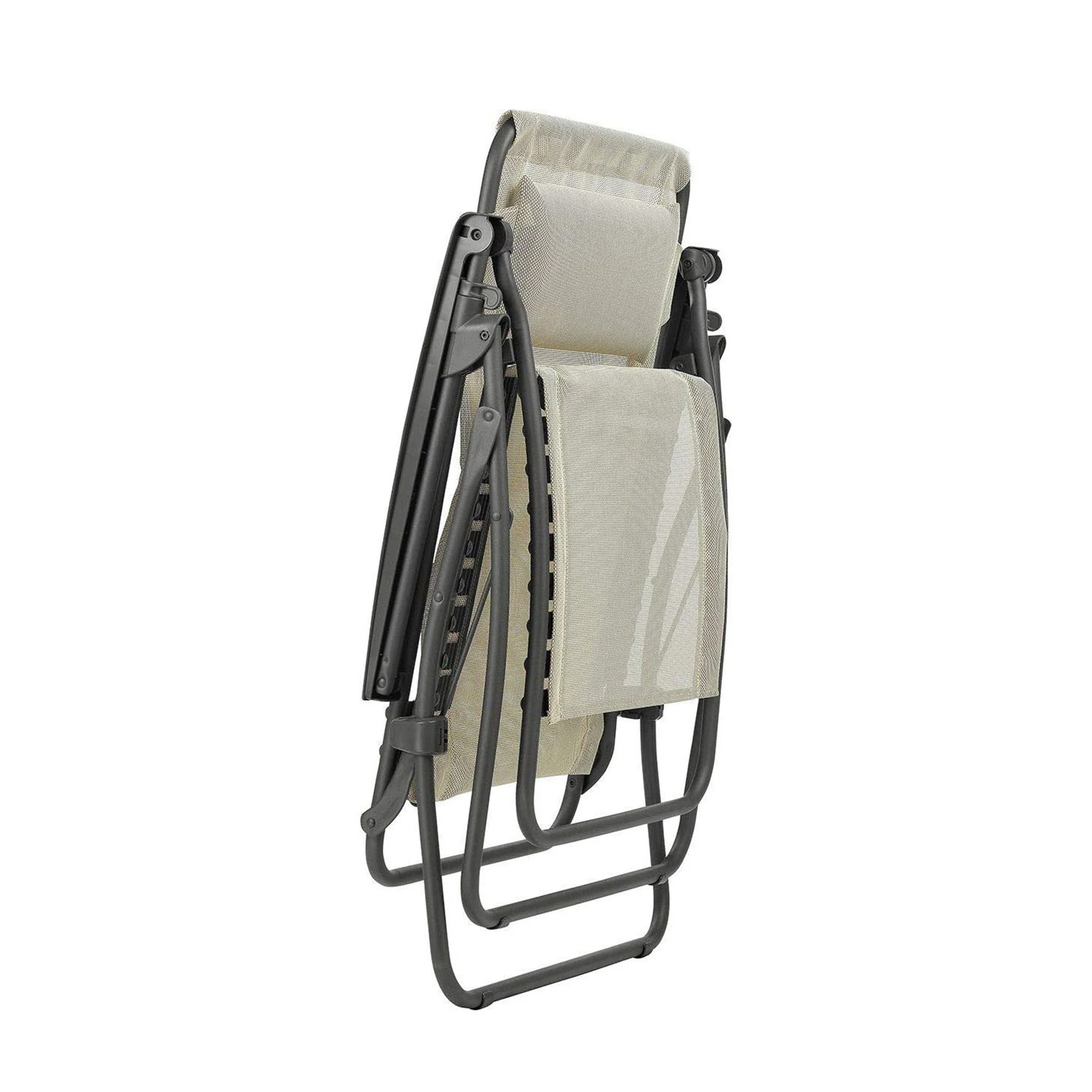 Lafuma R-Clip Batyline Iso Relaxation 0 Gravity Outdoor Lounge Recliner, Seigle - Image 6