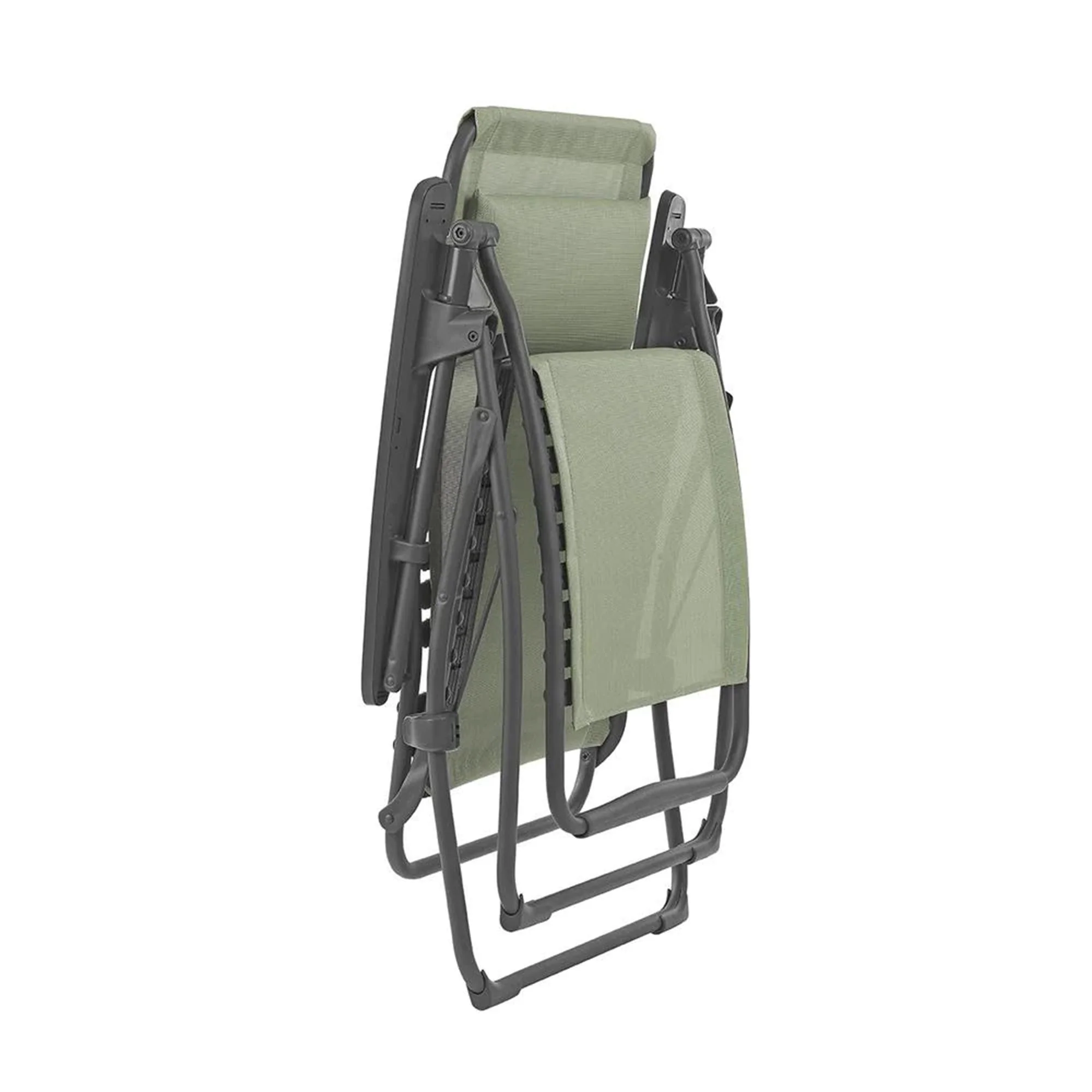 Lafuma R-Clip Batyline Iso Relaxation Zero Gravity Lounge Recliner Chair, Moss - Image 2