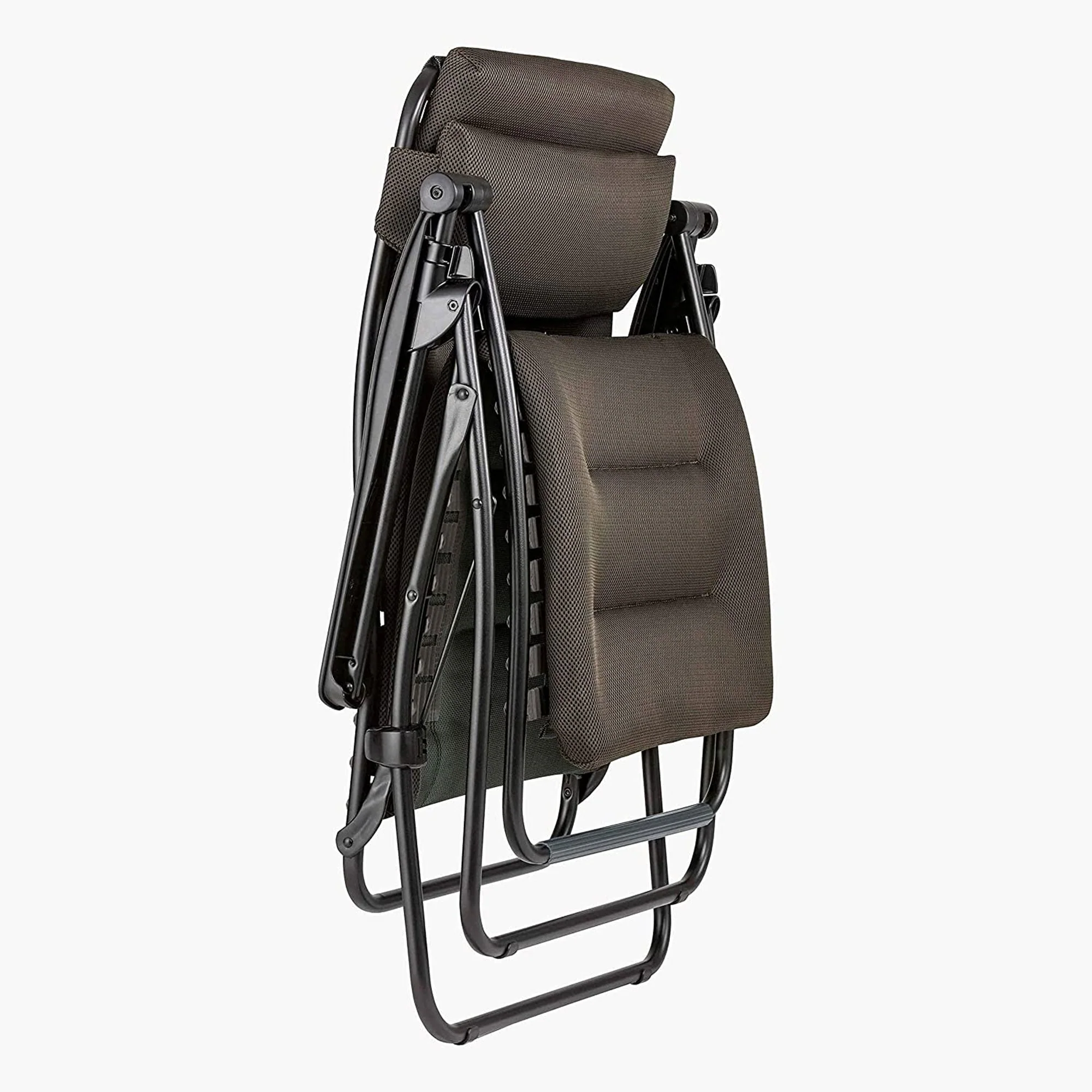 Lafuma R-Clip Batyline Relaxation Zero Gravity Lounge Recliner Chair, Taupe - Image 2