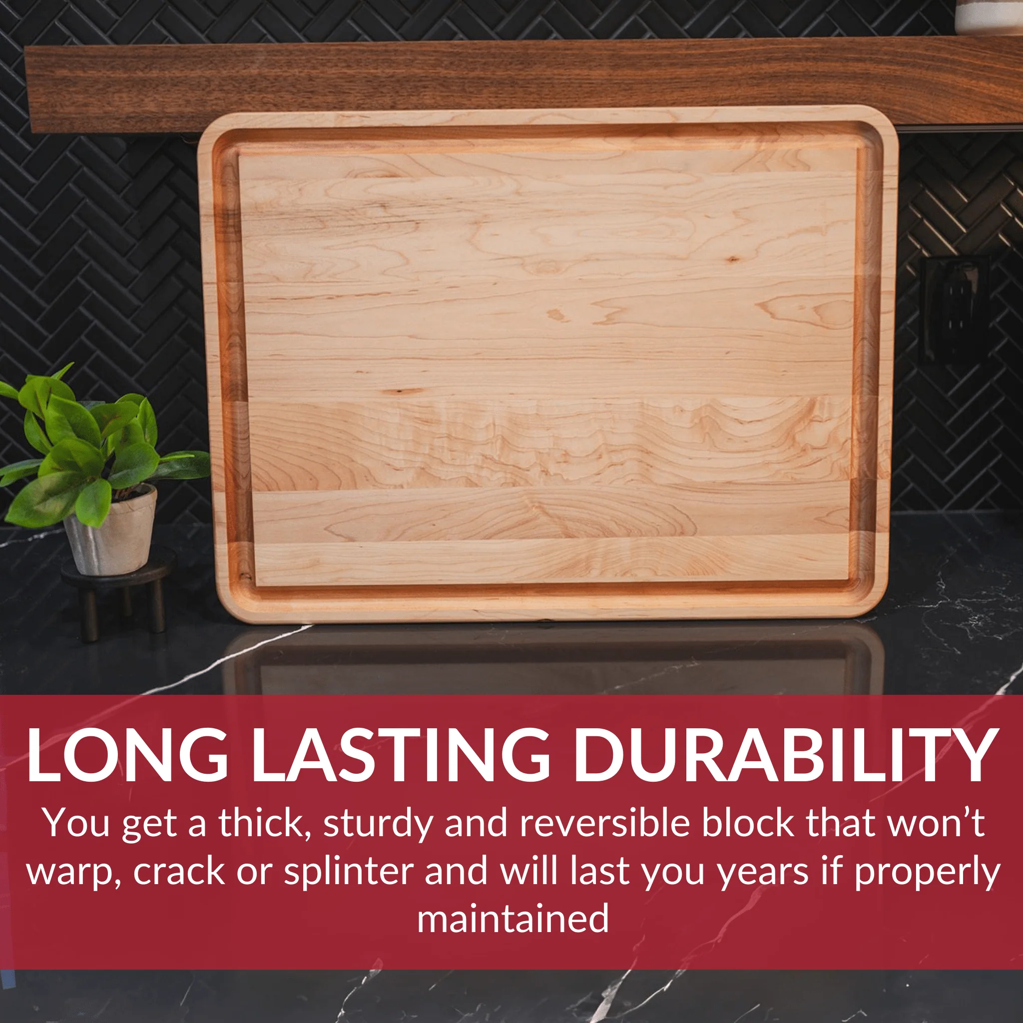 Large Maple Wood Cutting Board - Image 8