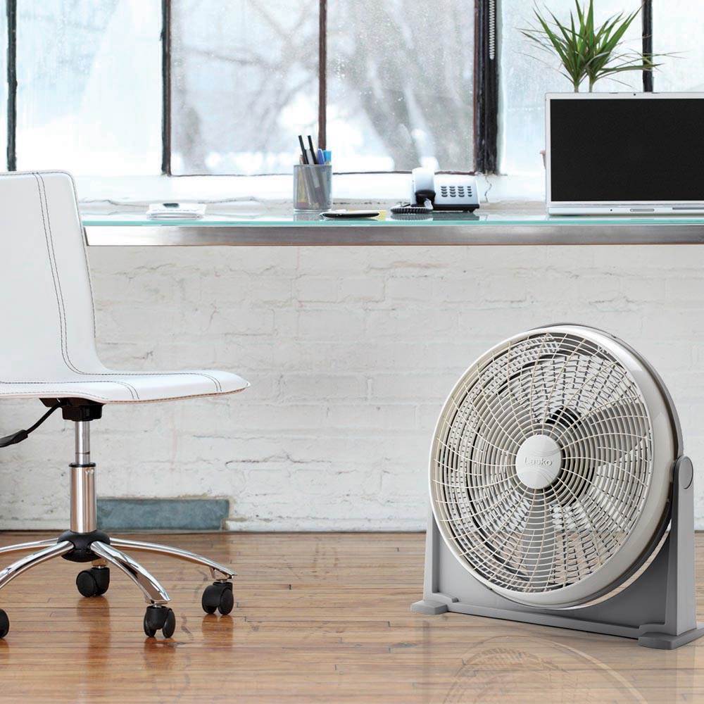 Lasko 20 Inch 3 Speed Portable Air Circulator Fan w/ Optional Wall Mount, Gray - Image 2