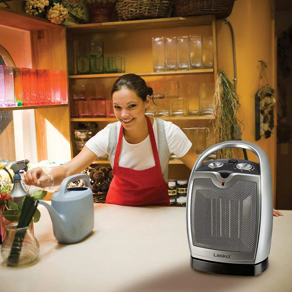 Lasko 5409 Portable Personal Electric 1500W Oscillating Ceramic Space Heater - Image 4