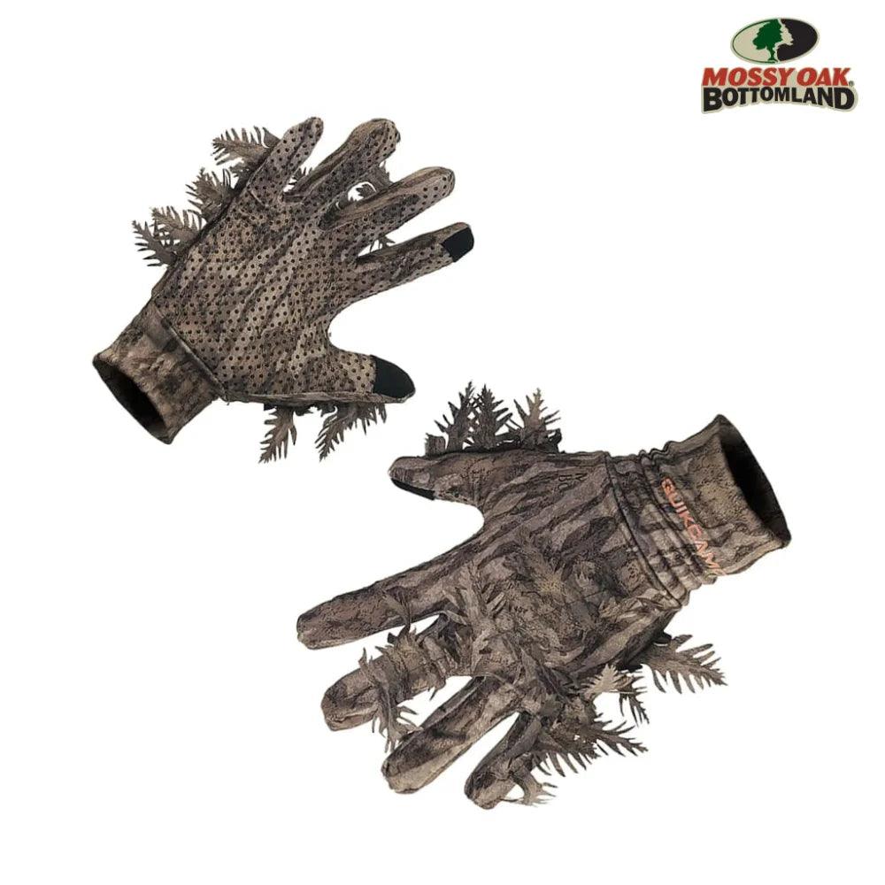 Leafy Camo Gloves in Mossy Oak and Realtree - Fingerless or Touchscreen Tips - Image 16