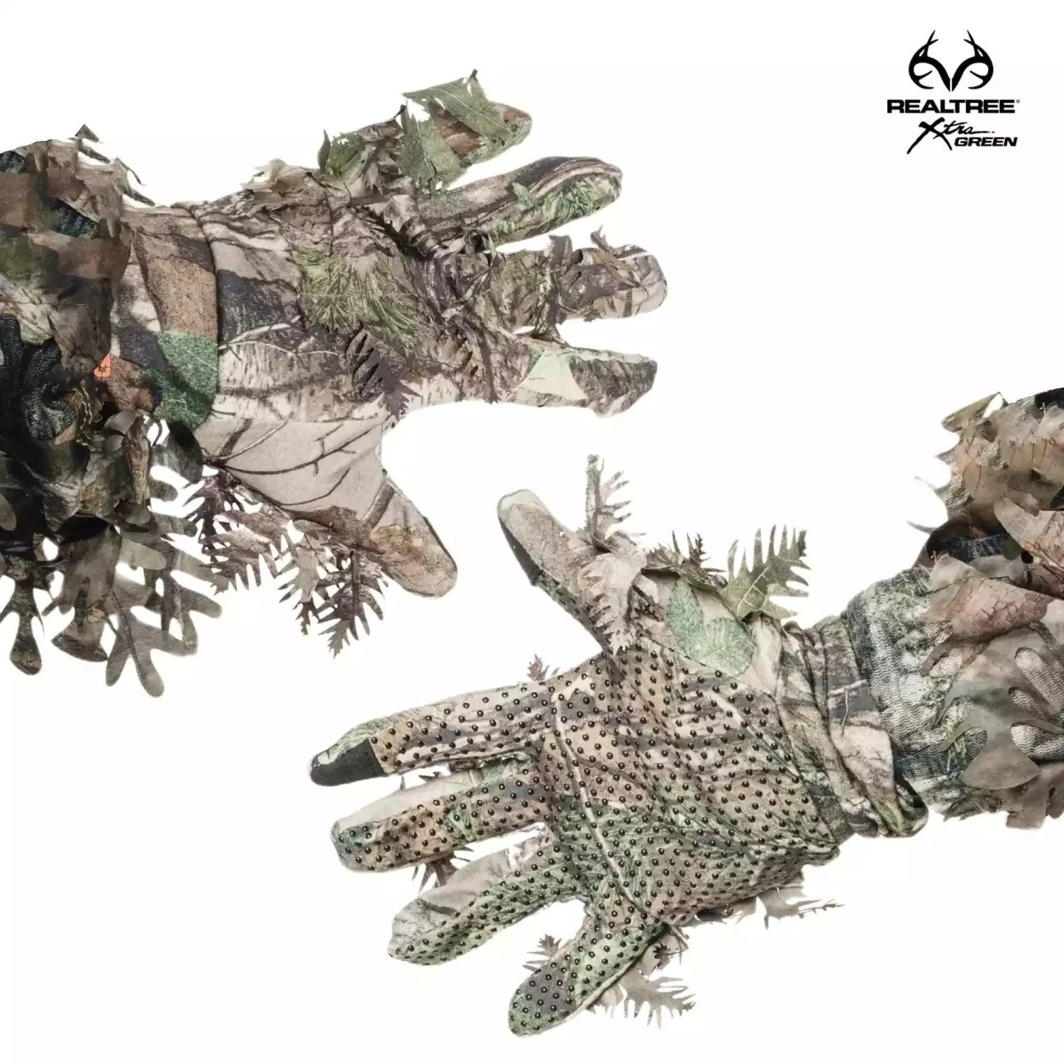 Leafy Camo Gloves in Mossy Oak and Realtree - Fingerless or Touchscreen Tips - Image 26