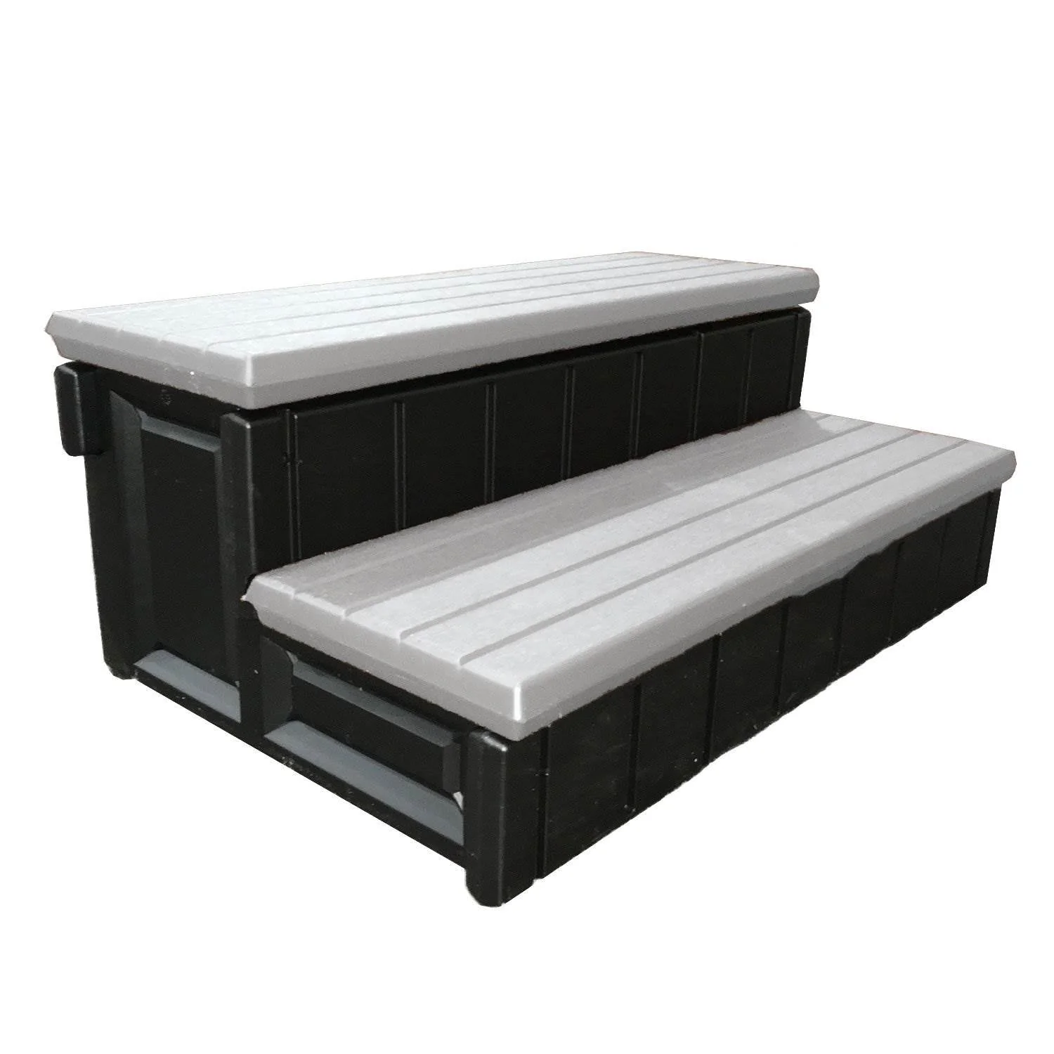Leisure Accents 36 Inch Long Deluxe Spa Hot Tub Steps, Gray and Black (6 Pack) - Image 2
