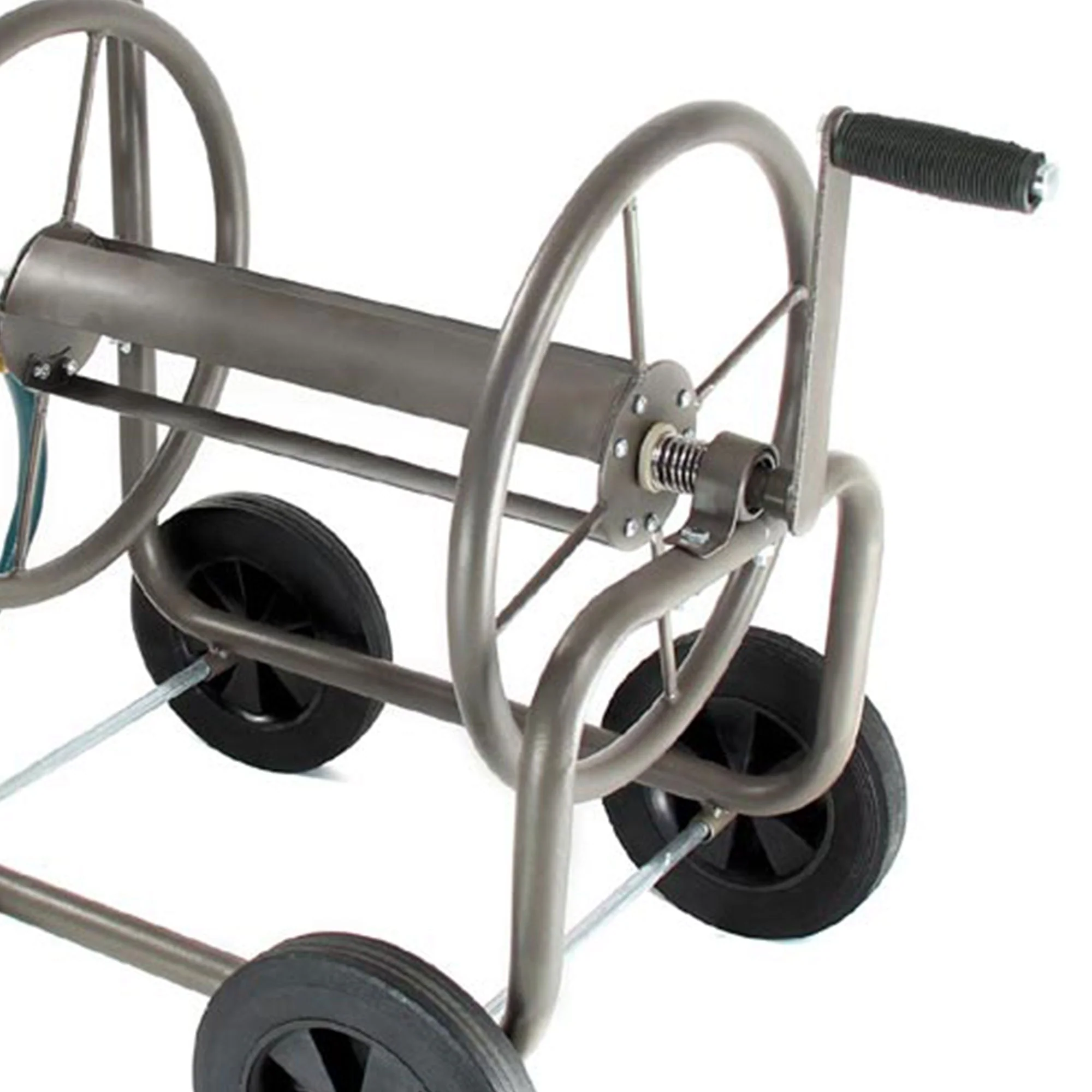 Liberty Garden 890 4 Wheel 200 Foot Lightweight Steel Frame Water Hose Reel Cart - Image 3