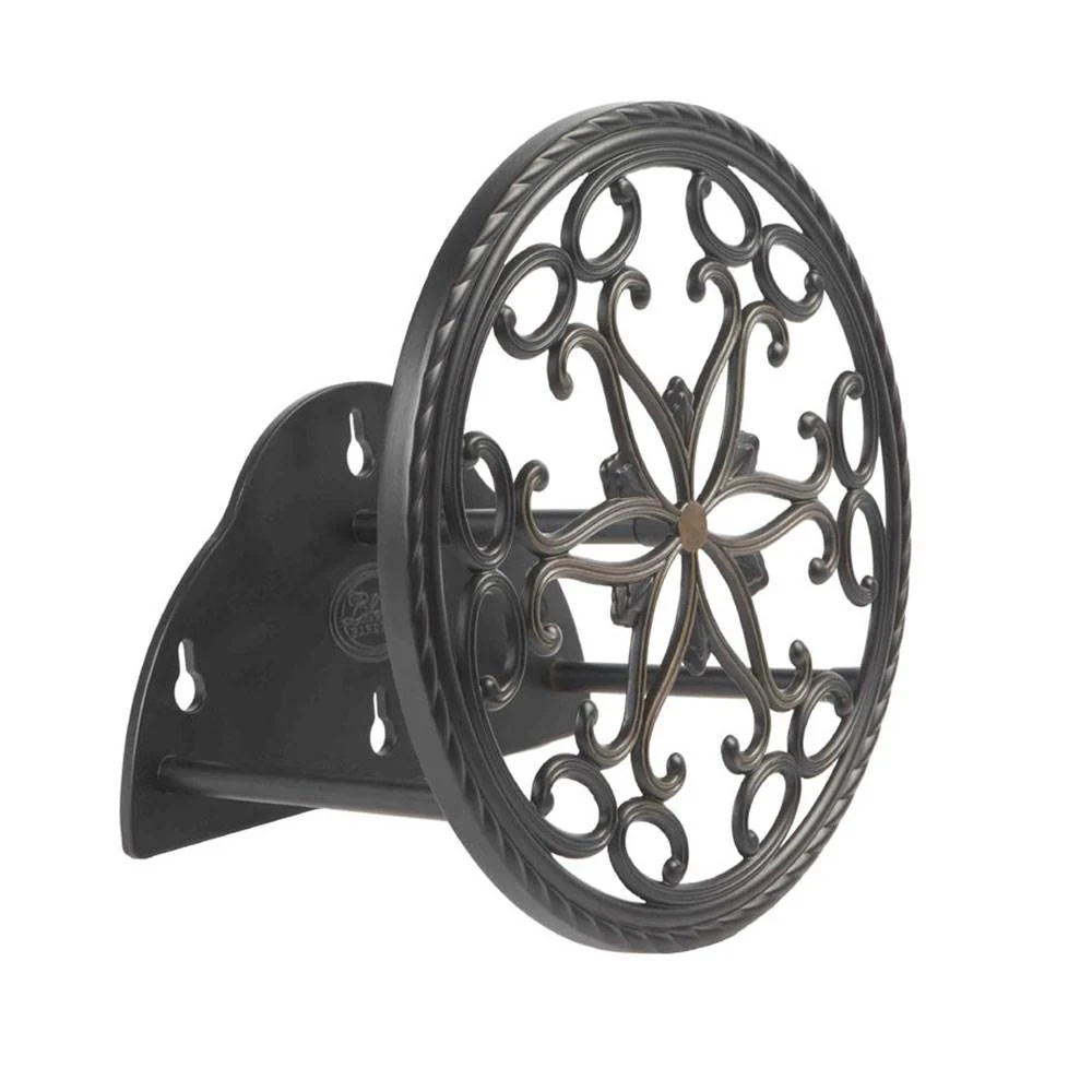Liberty Garden Aluminum Decorative Wall Mount Butler Garden Hose Reel (2 Pack) - Image 4