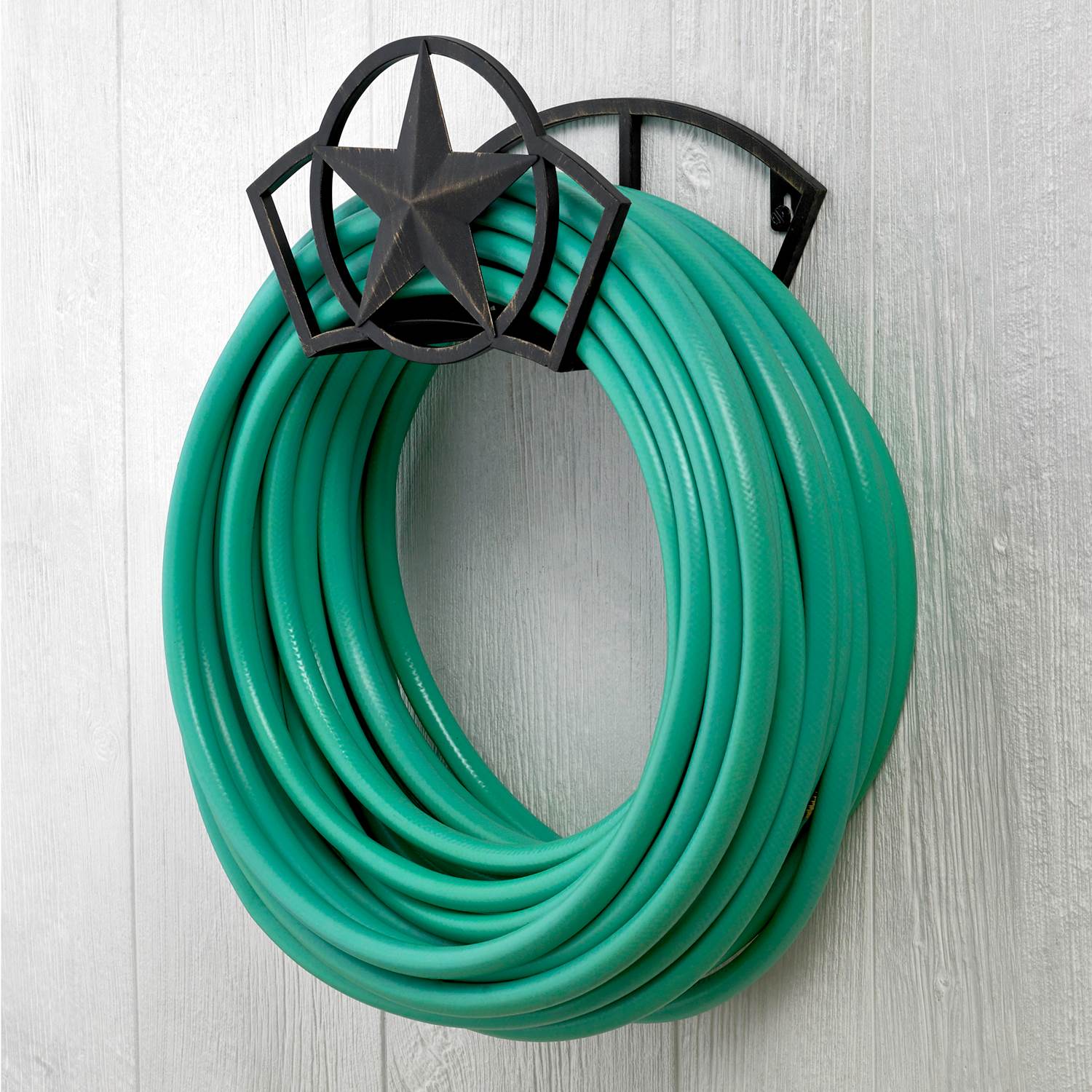 Liberty Garden Decorative Steel Liberty Star Garden Hose Wall Rack (2 Pack) - Image 4