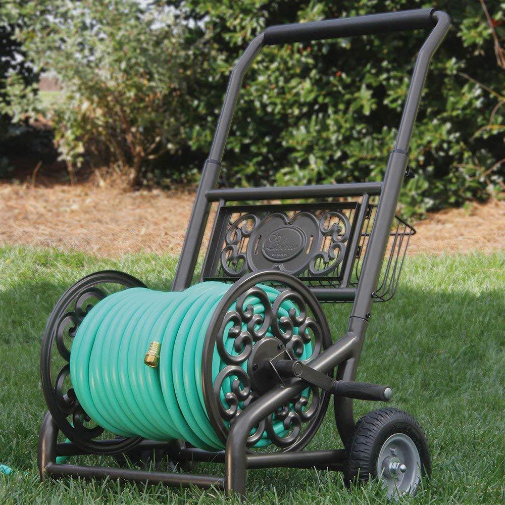 Liberty Garden Outdoor Garden Water Hose Reel Storage and Holder Cart (2 Pack) - Image 5