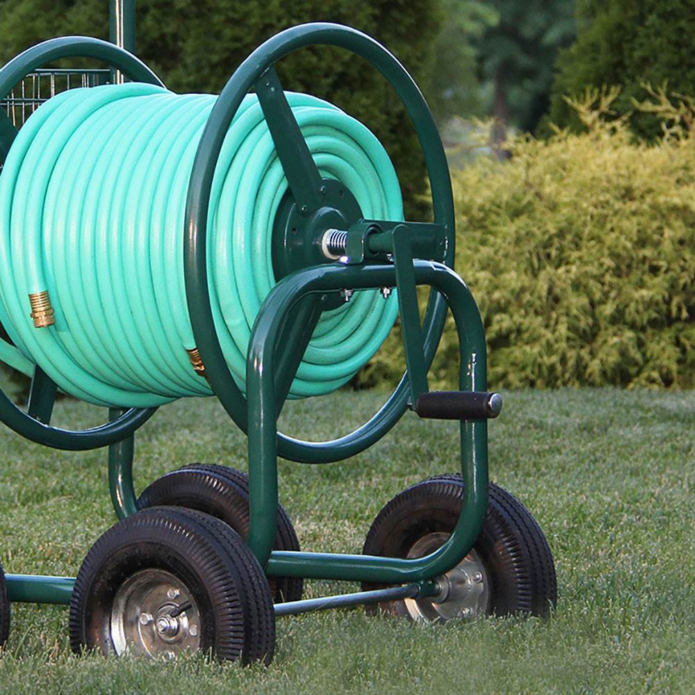 Liberty Garden Products 4 Wheel Hose Reel Cart Holds up to 350 Feet (2 Pack) - Image 2