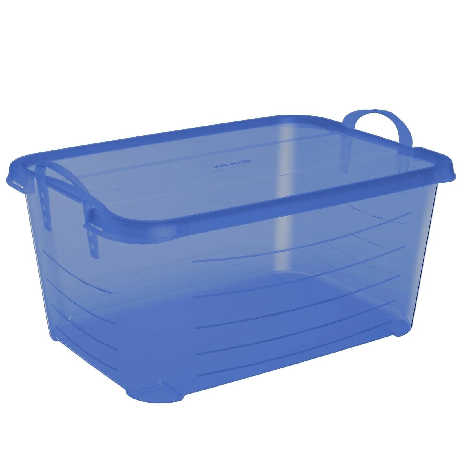 Life Story 55 Quart Stackable Storage Bin, Light Duty Container, Blue, 6 Pack - Image 5