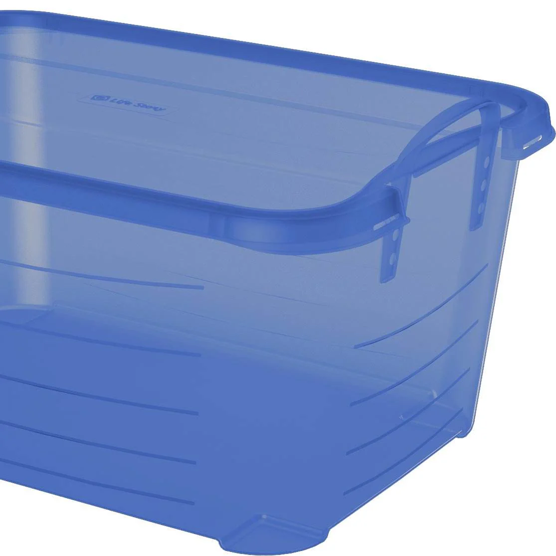 Life Story 55 Quart Stackable Storage Bin, Light Duty Container, Blue, 6 Pack - Image 8