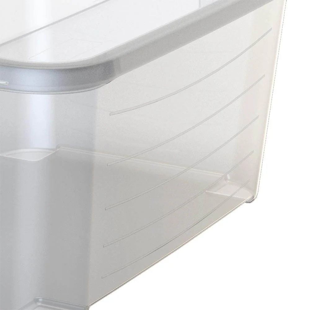 Life Story 55 Quart Stackable Storage Bin, Light Duty Container, Clear, 12 Pack - Image 9