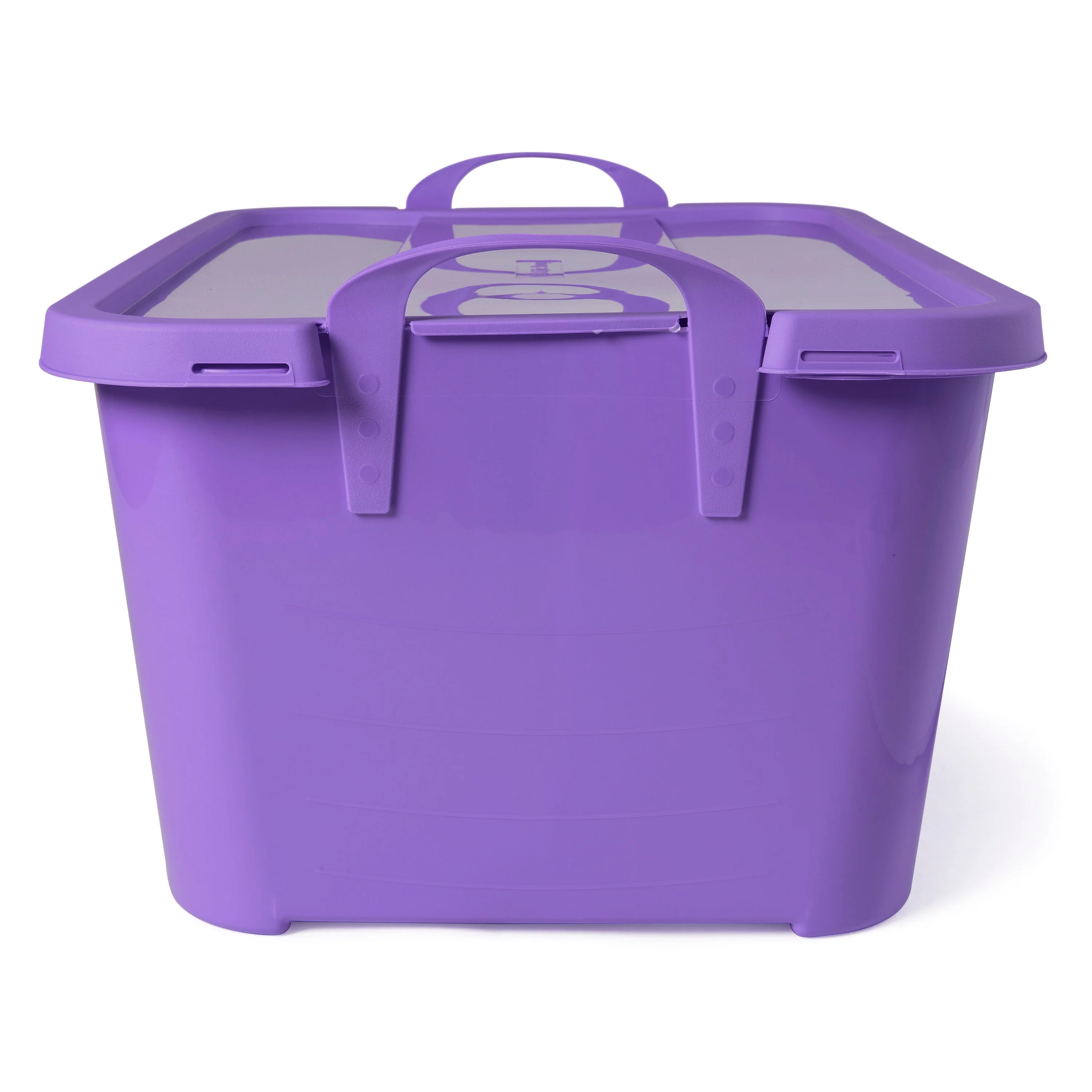 Life Story 55 Quart Stackable Storage Bin, Light Duty Container, Purple, 6 Pack - Image 8