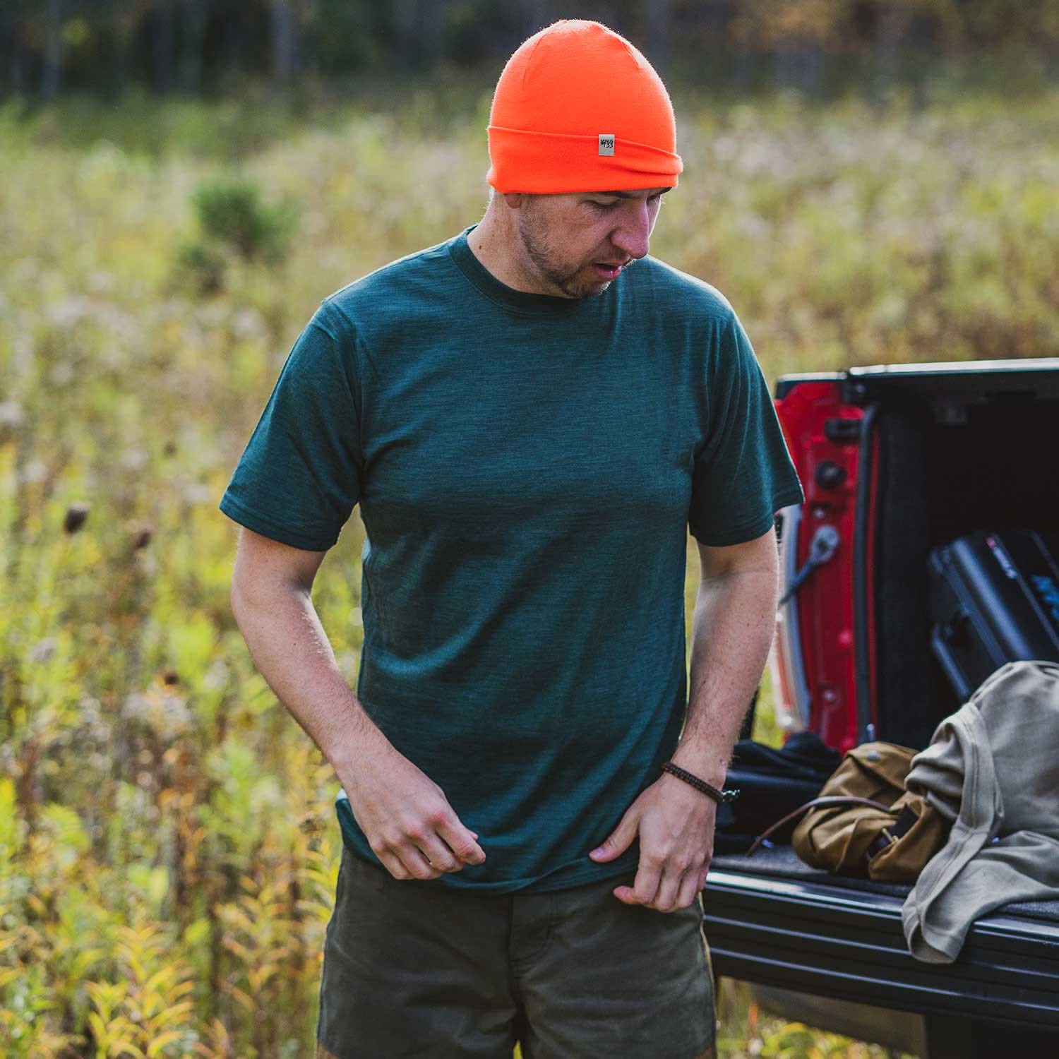 Lightweight Men's Wool T Shirt Crew - 100% Merino Wool - Image 18