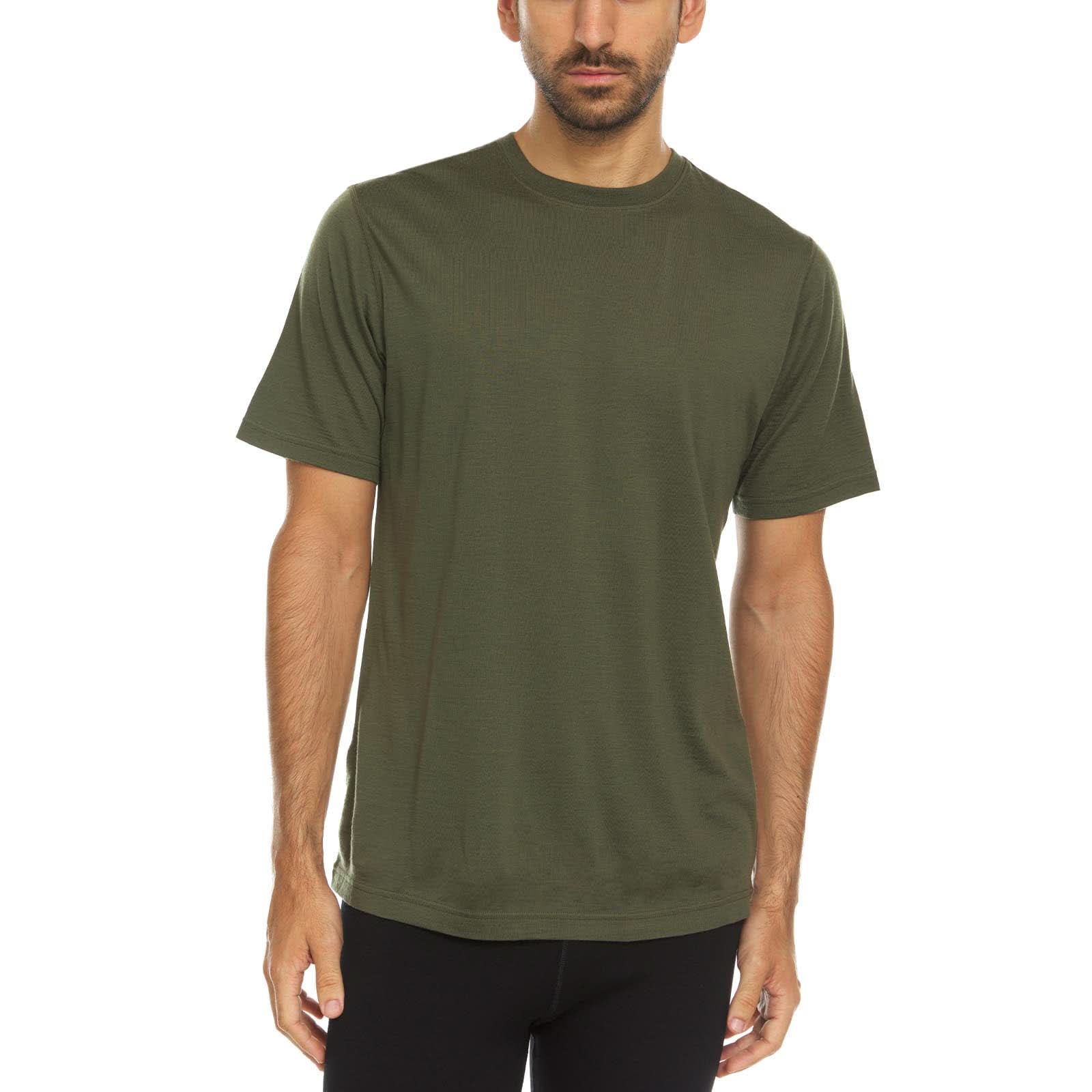 Lightweight Men's Wool T Shirt Crew - 100% Merino Wool - Image 5
